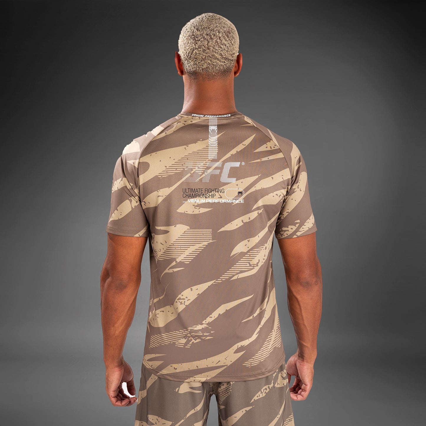 UFC Adrenaline by Venum Men's Fight Week Dry-Tech T-shirt - Desert Camo