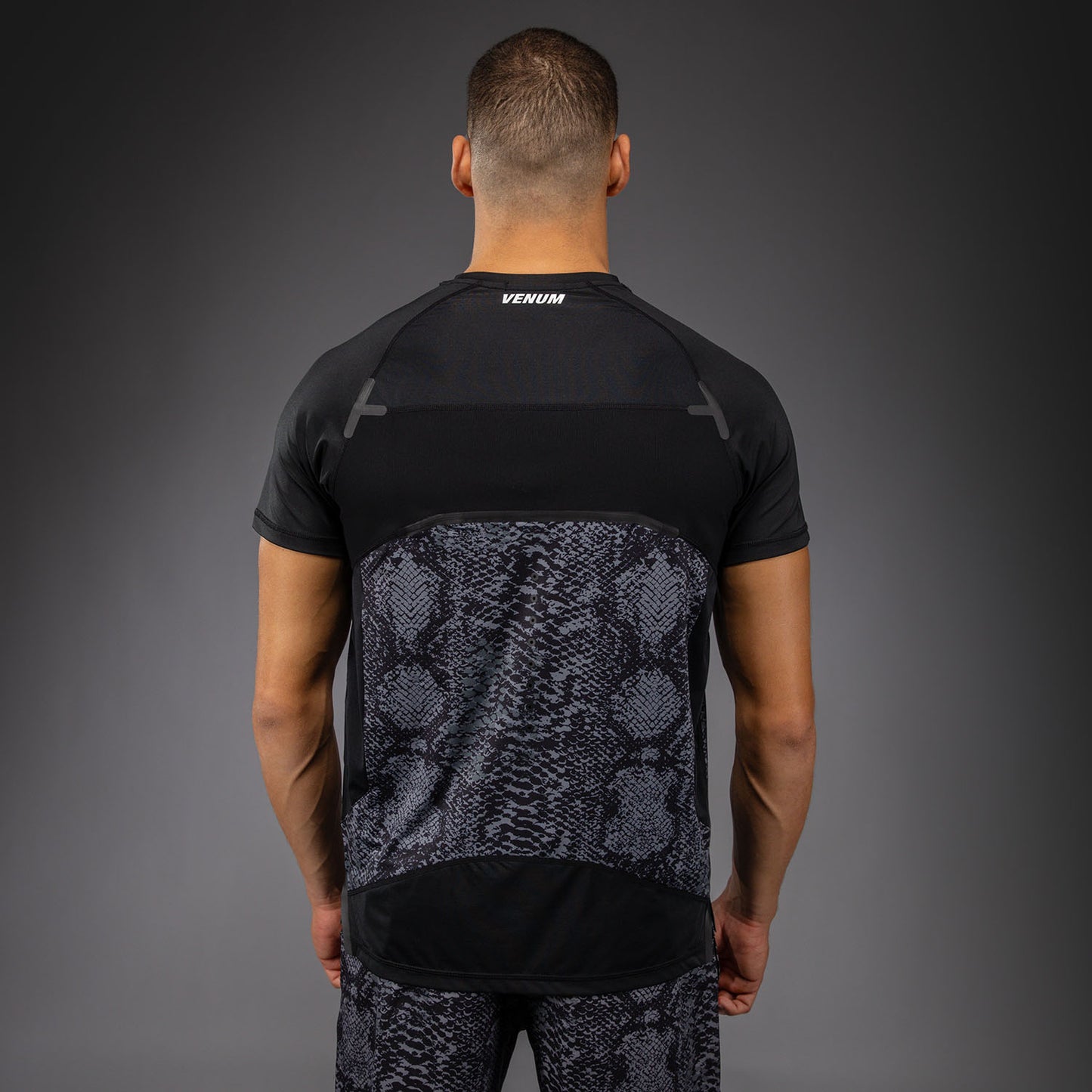 Venum G-Fit Scales Dry-Tech T-Shirt - Black/ Charcoal Grey