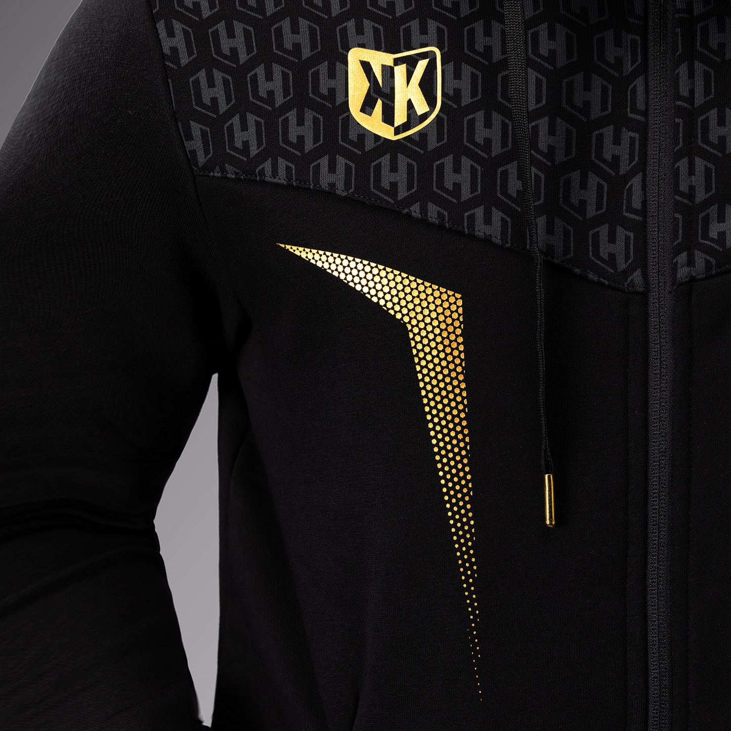FK x Venum Hexagone MMA Hooded Jacket - Black/Gold