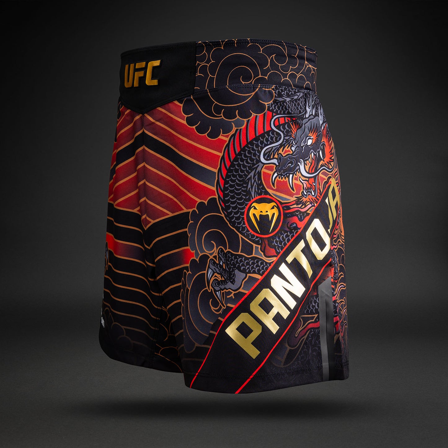 Men’s UFC Unrivaled by Venum Red Alexandre Pantoja Short fit Fight short