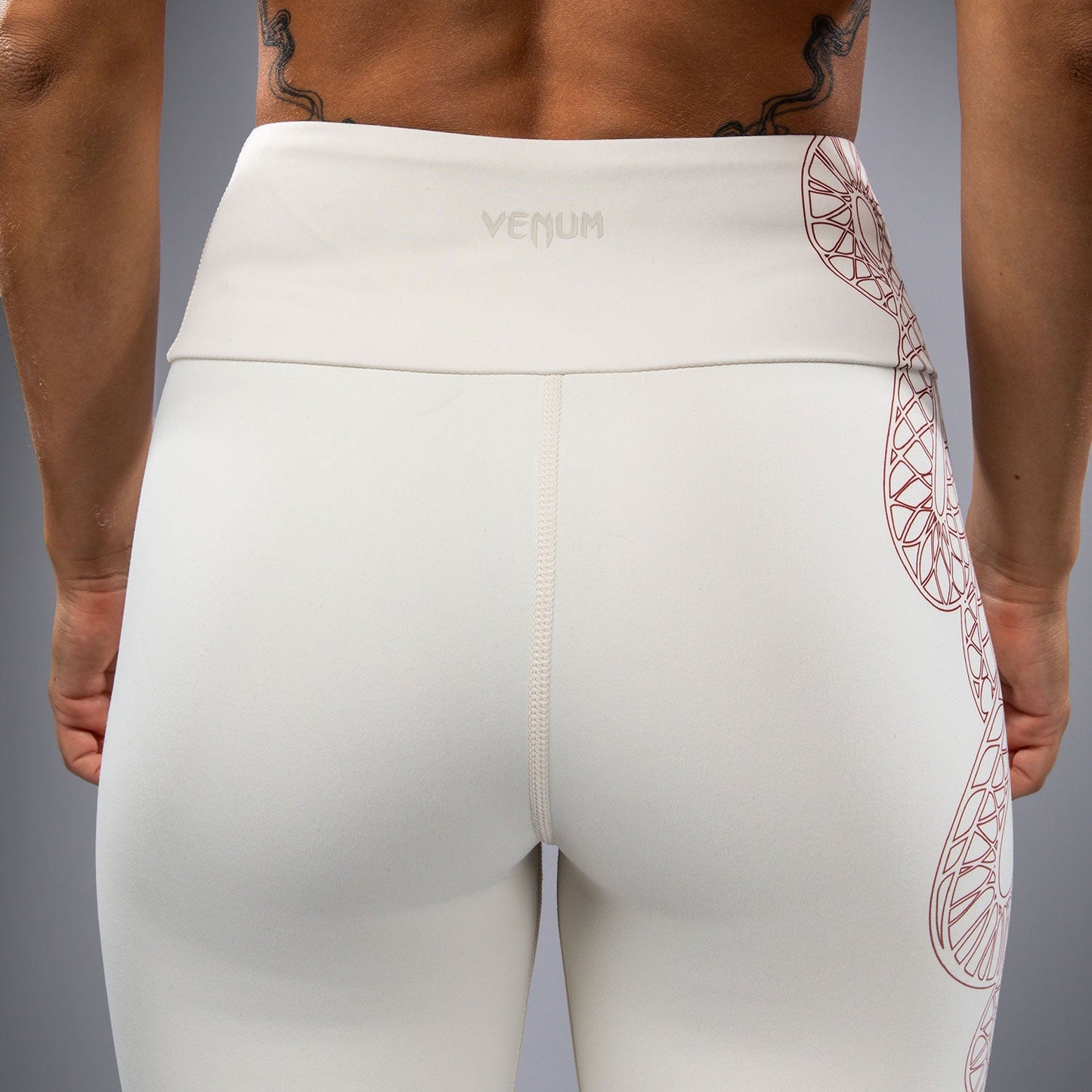 Venum Serpenti Women’s Leggings - Ivory/Burgundy