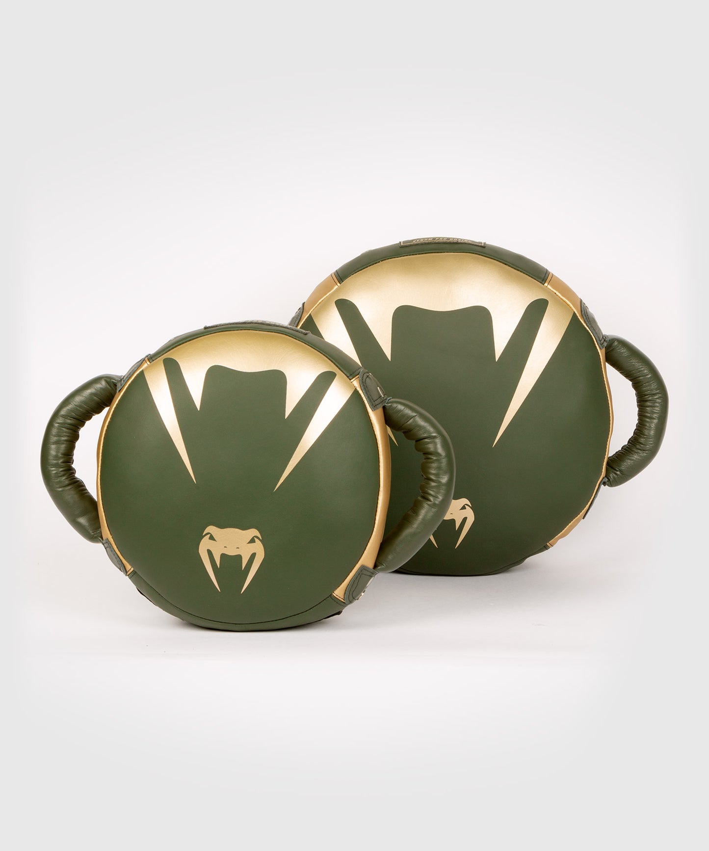 Venum Pro Boxing Mini Round Punch Shield - Khaki/Gold