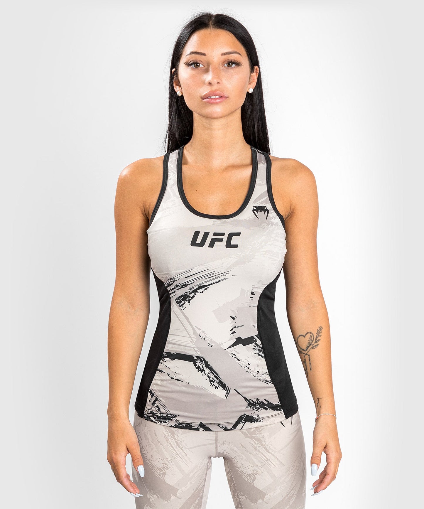 UFC Venum Authentic Fight Week Women’s 2.0 Performance Tank Top - Sand/Black