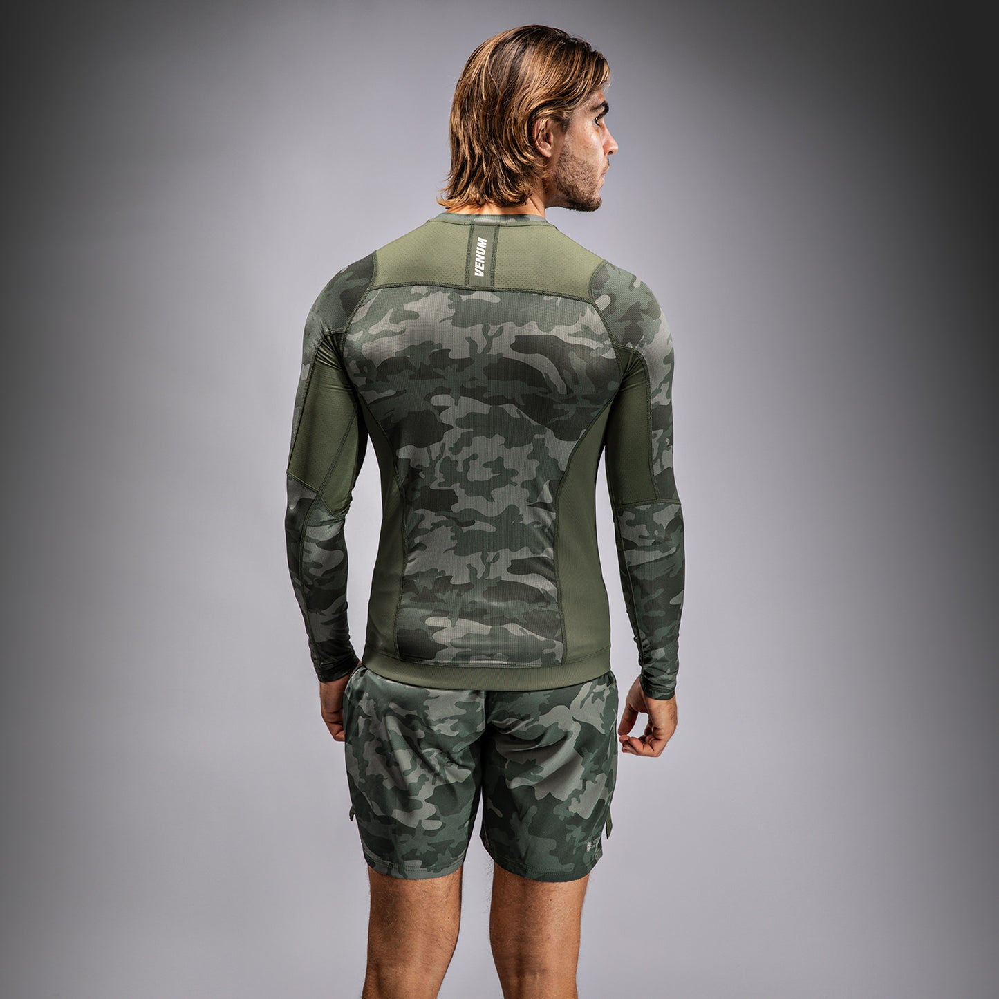 Venum G-Fit Air Men's Long Sleeve Rashguard - Army Camo