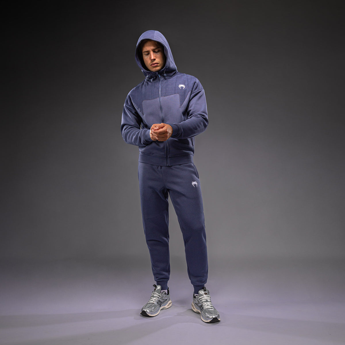 Venum Attack Fleece & Weave Track Jacket - Blue