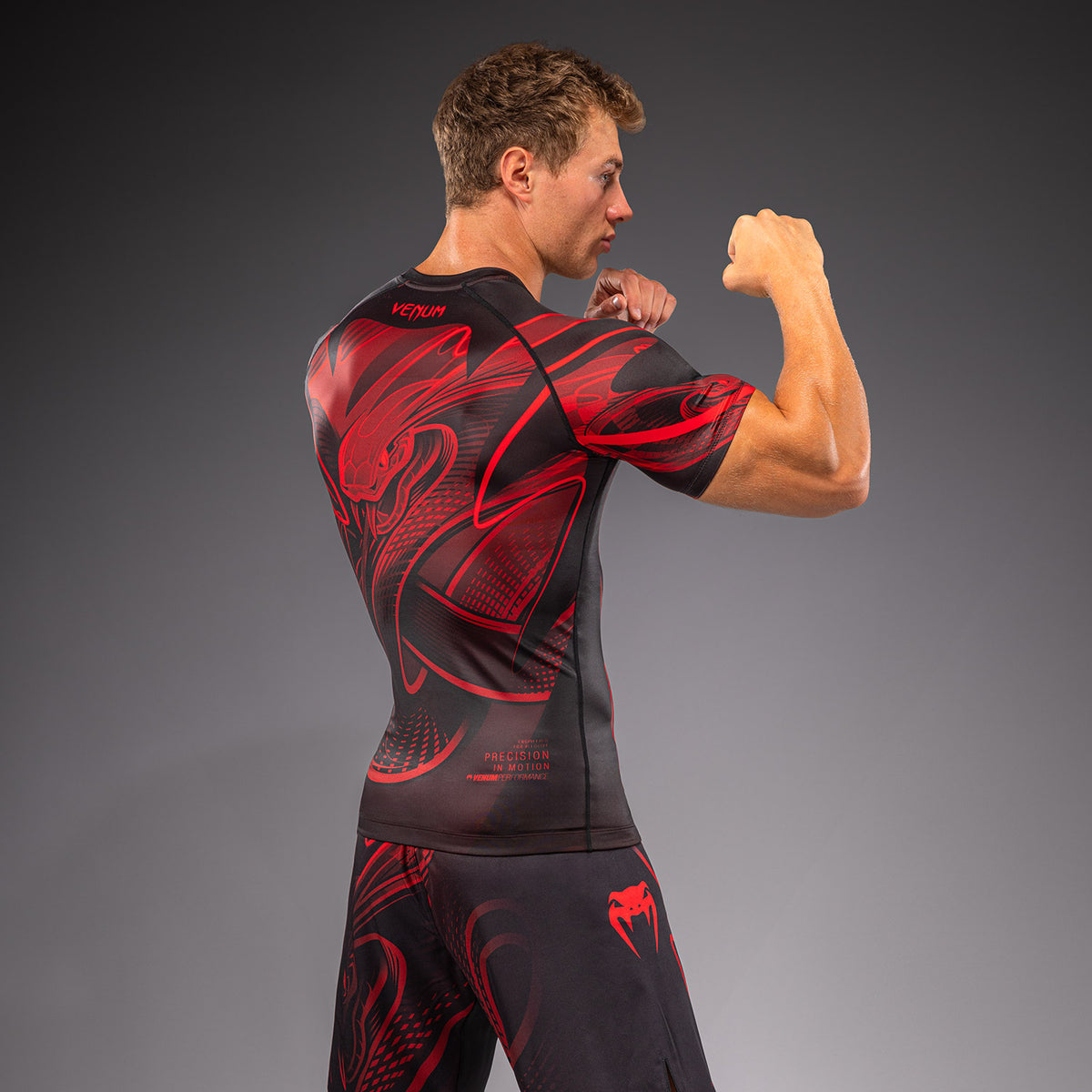 Venum Crimson Viper 2.0 Short Sleeve Rashguard - Black/Red