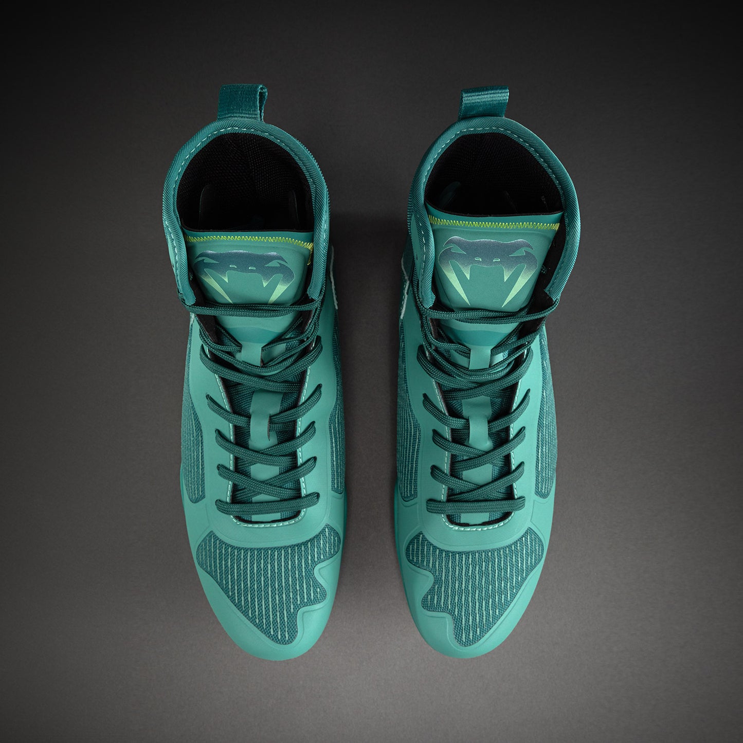 Venum Elite Neo Boxing Shoes - Green/ Neon Yellow