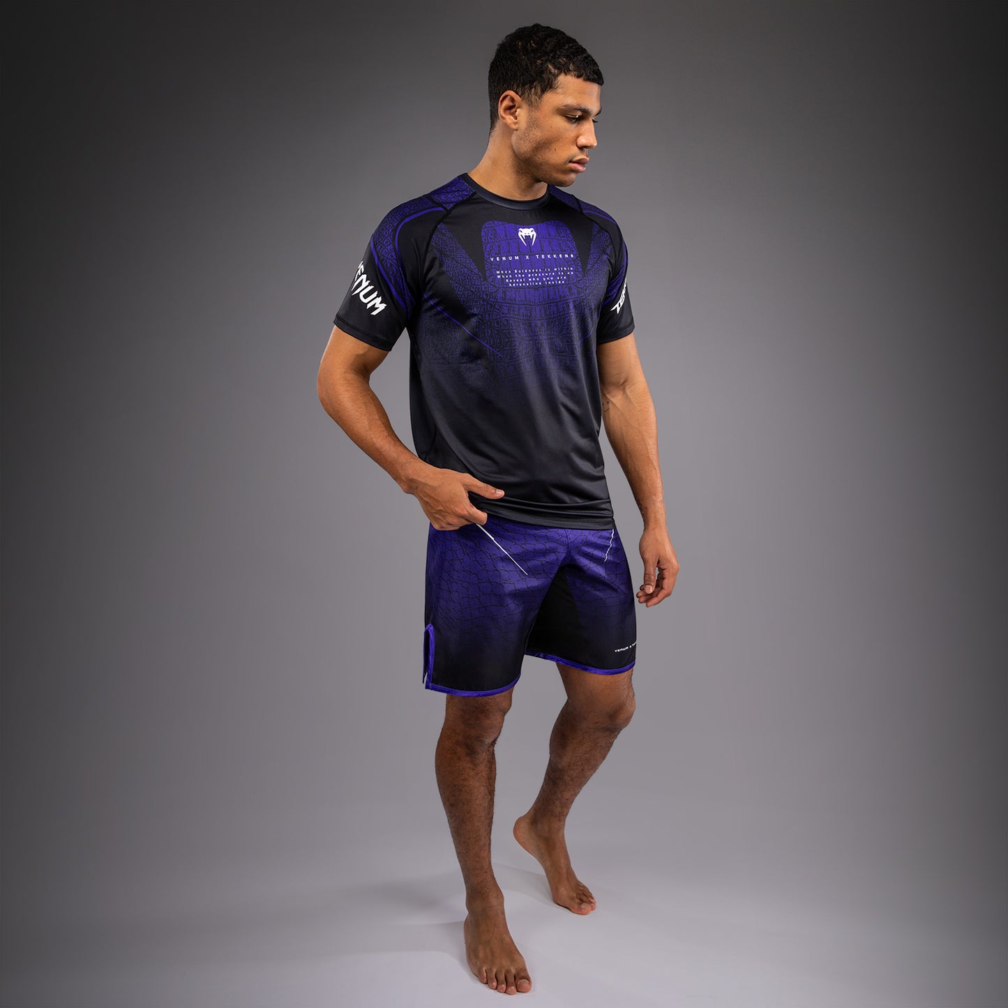 Venum x TEKKEN 8 Dry-Tech T-Shirt - Kazuya - Black/Purple