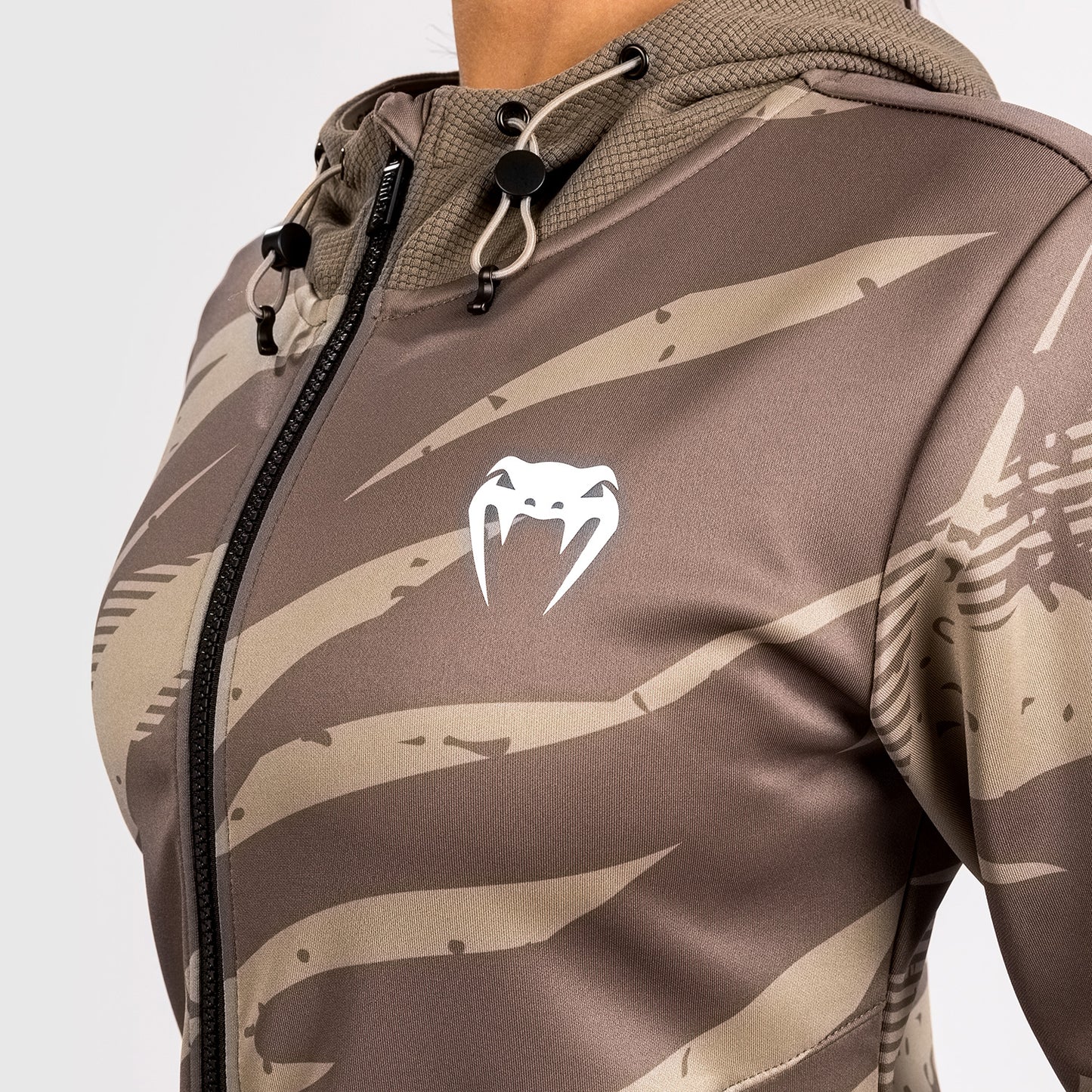 UFC Adrenaline by Venum Fight Week Women’s Zip Hoodie - Desert Camo