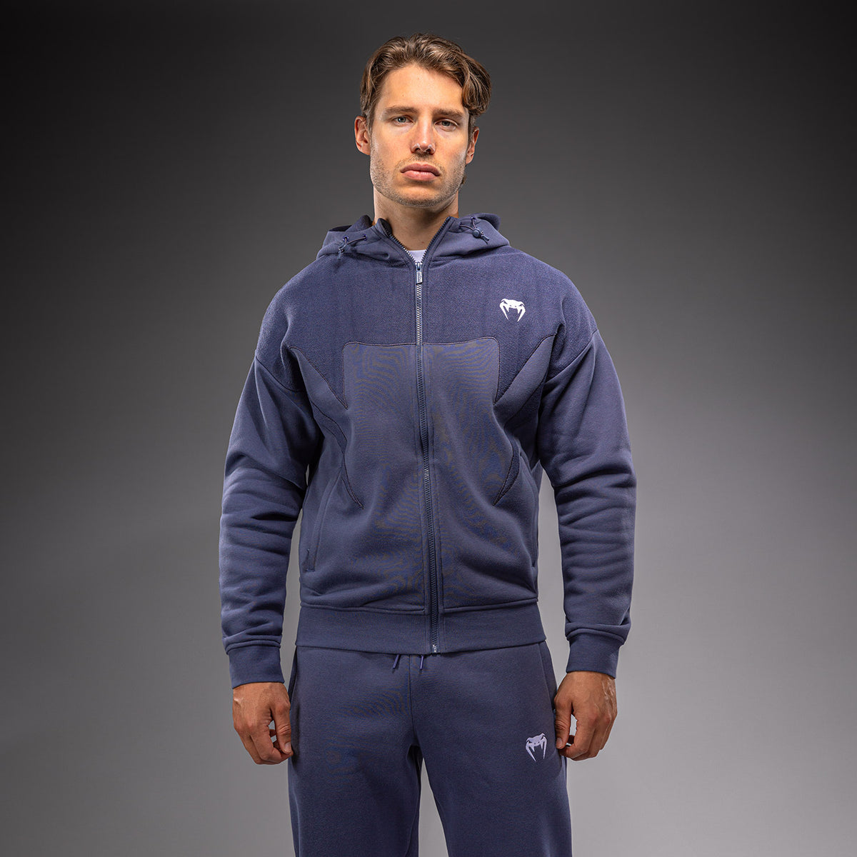 Venum Attack Fleece & Weave Track Jacket - Blue
