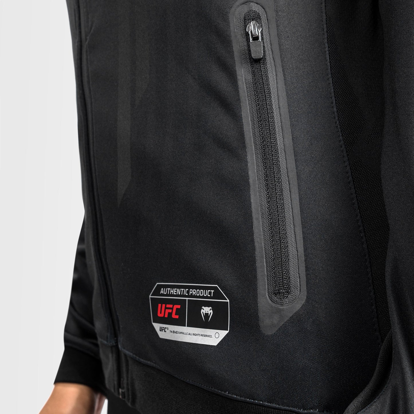 UFC Venum Authentic Fight Night 2.0 Women's Walkout Hoodie - Black