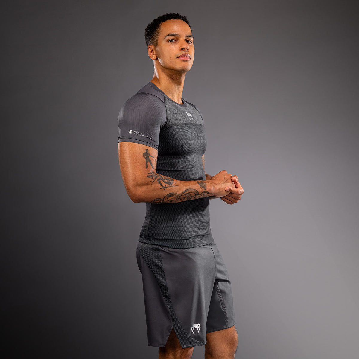 Venum G-Fit Scale Short Sleeve Rashguard - Grey