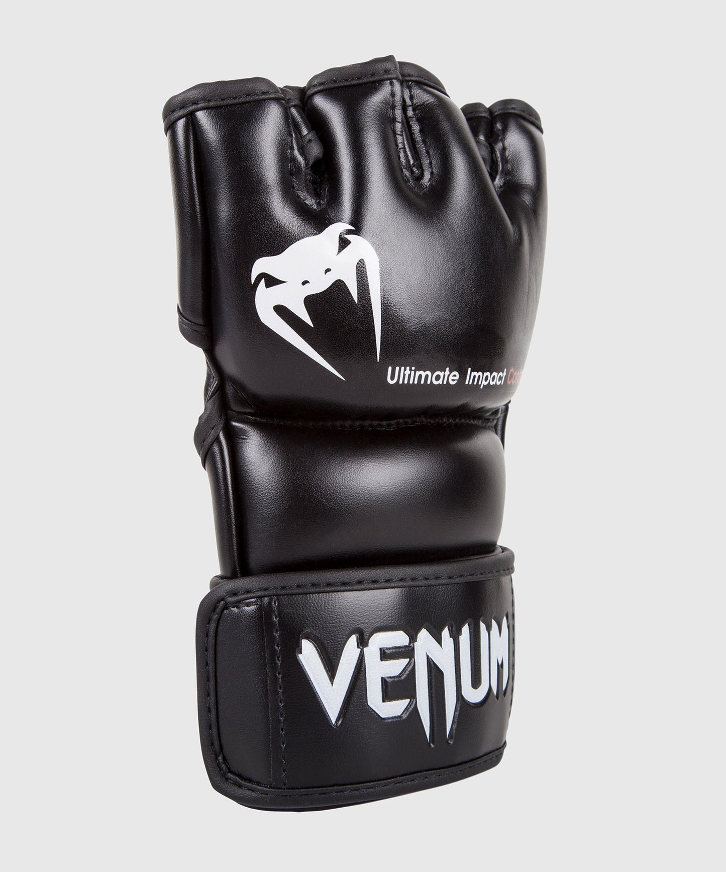 Venum Impact MMA Gloves - Skintex Leather - Black