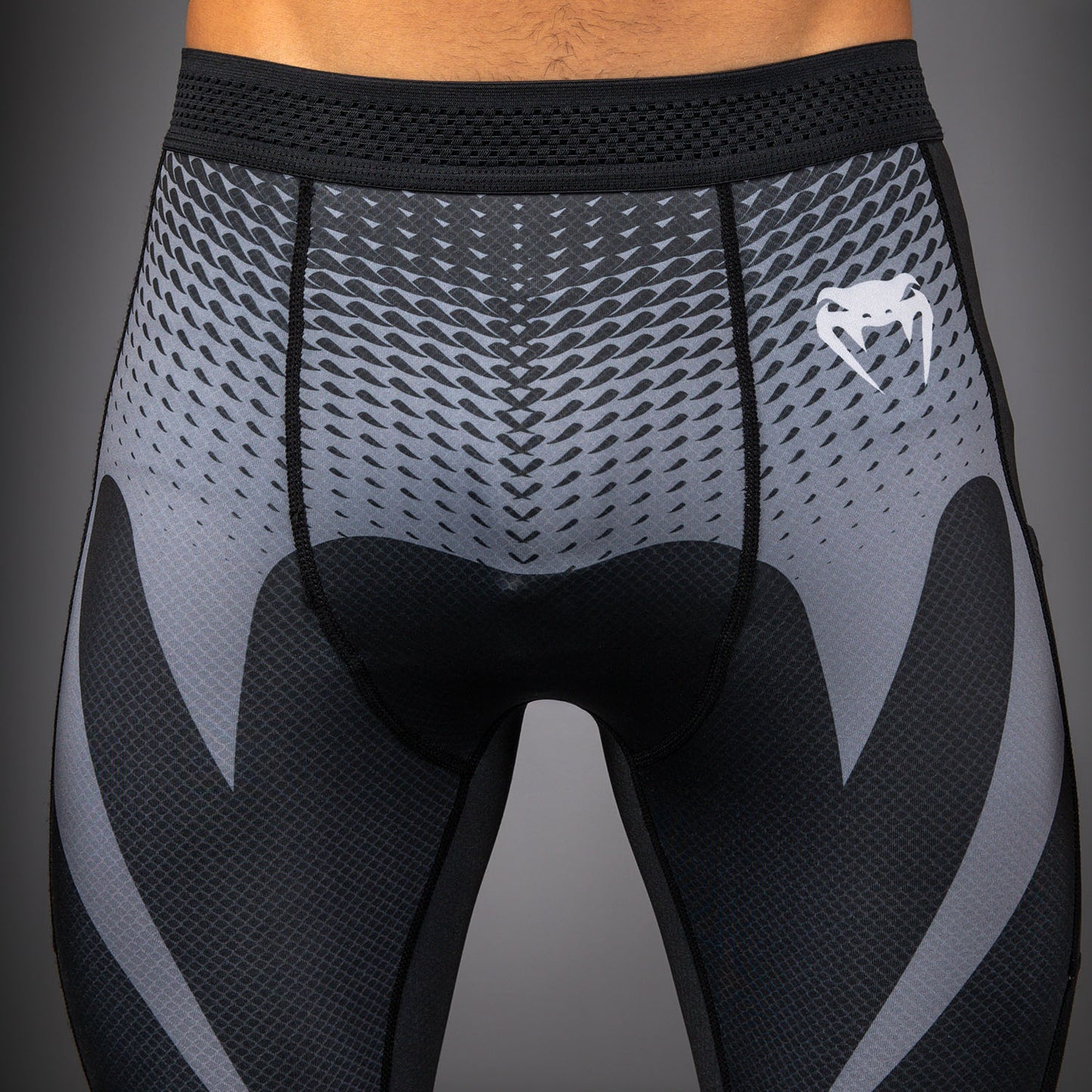 Venum No Gi Spats - Black/ Silver Grey
