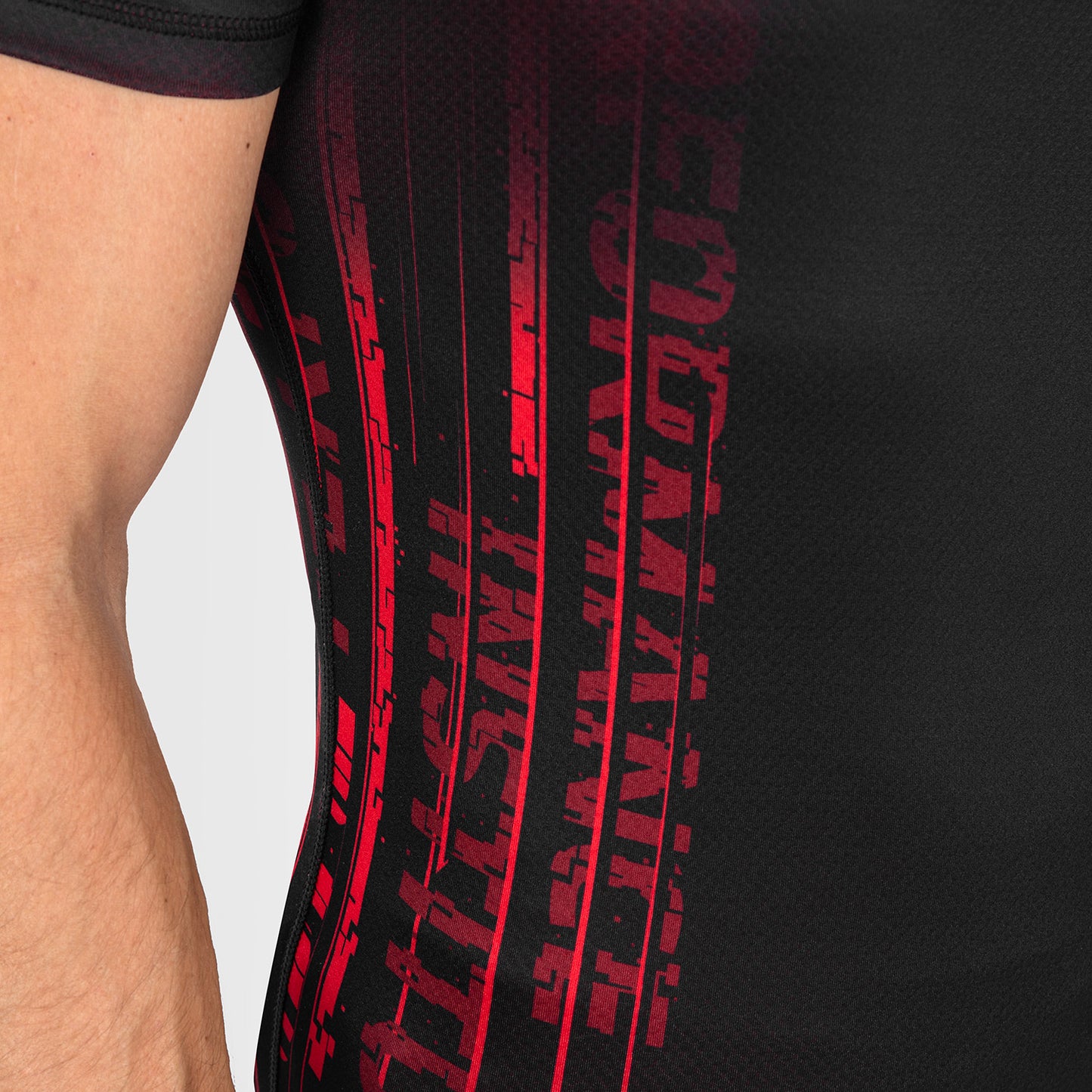 UFC Venum Performance Institute 2.0 Men’s Short-Sleeve Rashguard - Black/Red