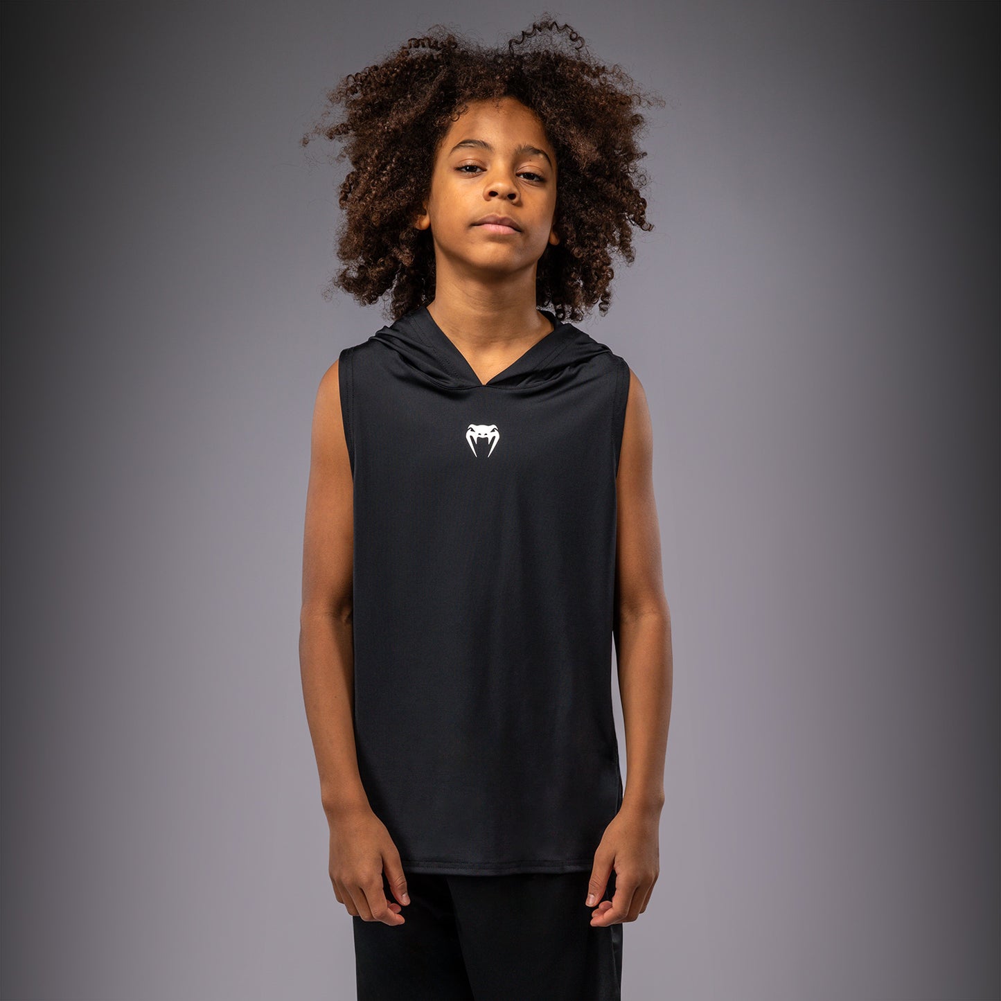Venum Elite Kids Sleeveless Dry-Tech Hoodie - Black