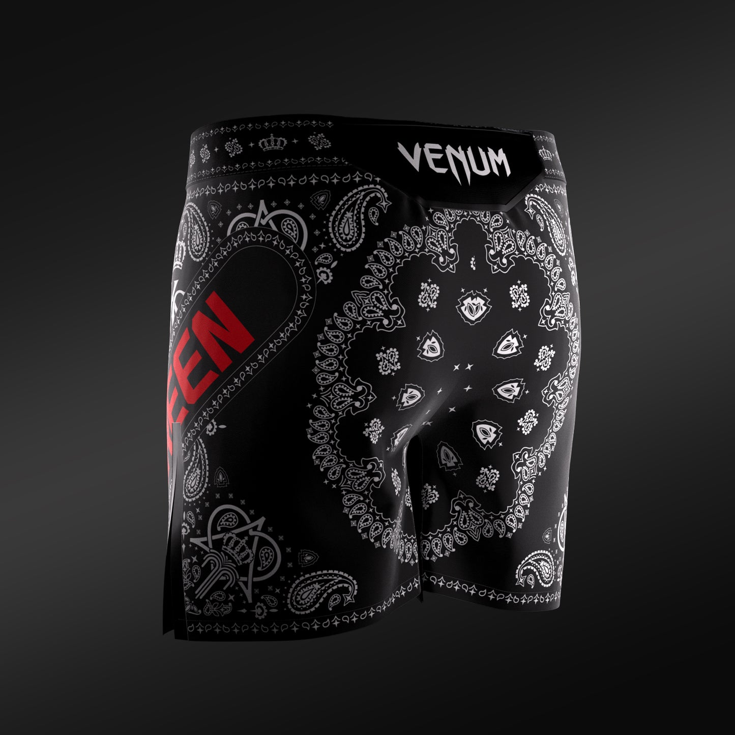 Men’s UFC Adrenaline Unrivaled by Venum Black King Green Short Fit Fight Short
