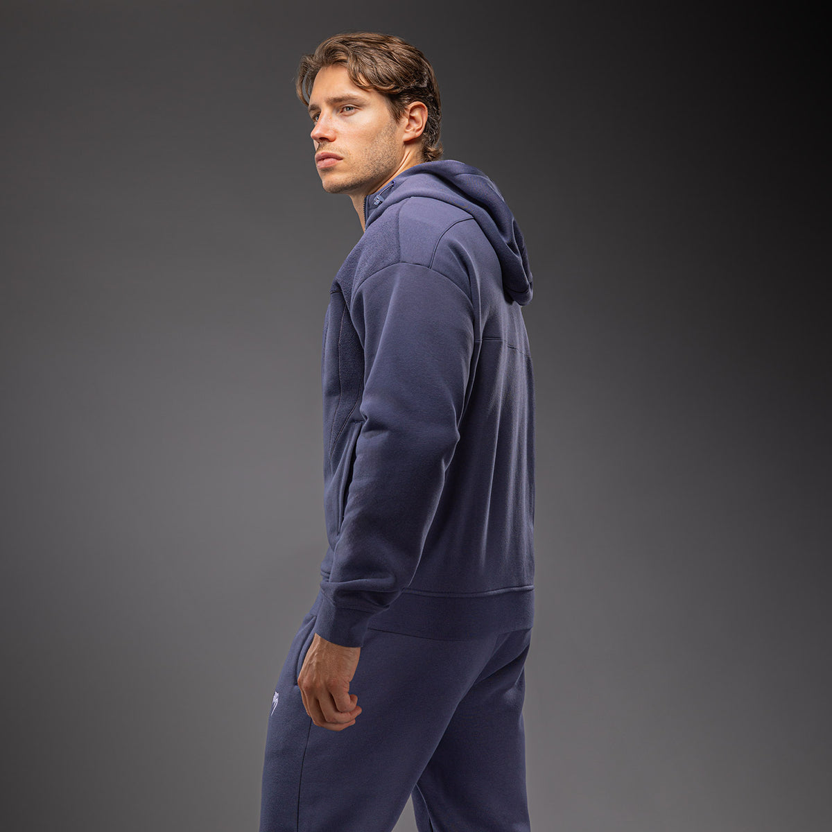 Venum Attack Fleece & Weave Track Jacket - Blue