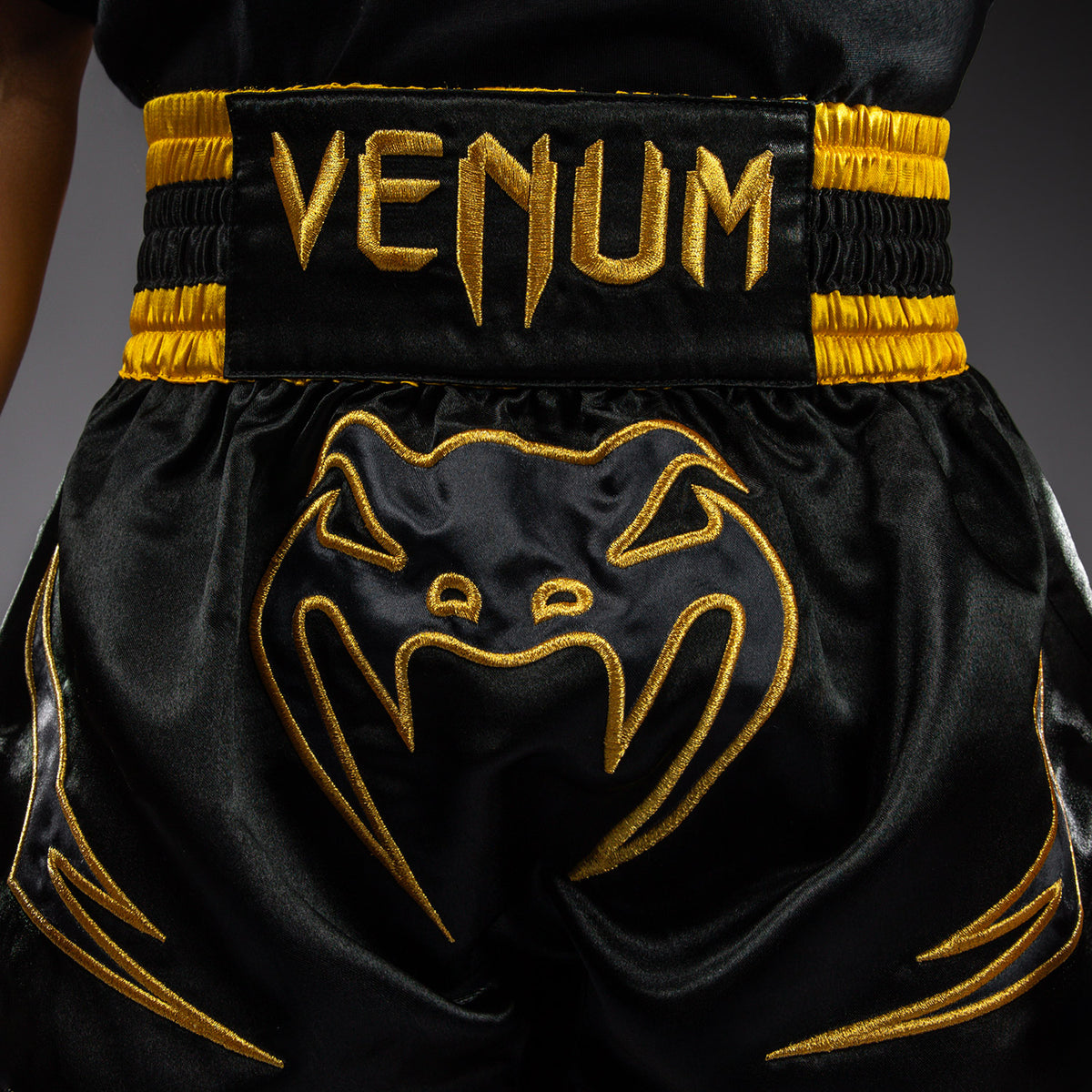 Venum Bangkok Fury Muay Thai Shorts for Kids - Black/Gold