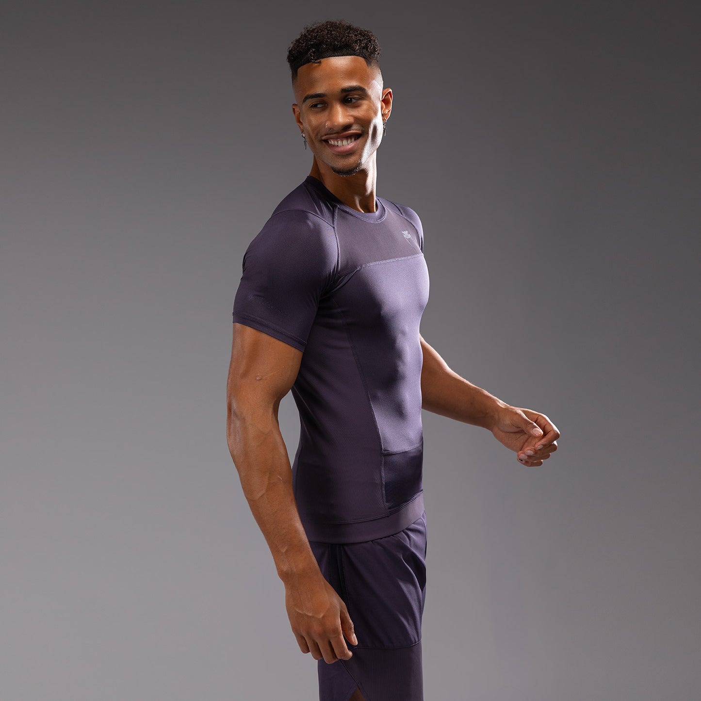 Venum G-Fit Air Men's Short Sleeve Rashguard - Deep Purple
