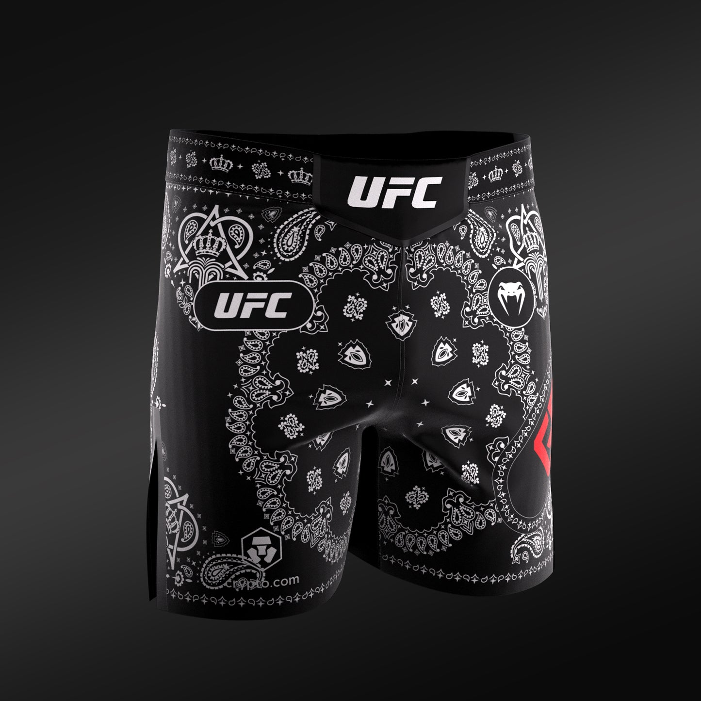 Men’s UFC Adrenaline Unrivaled by Venum Black King Green Short Fit Fight Short