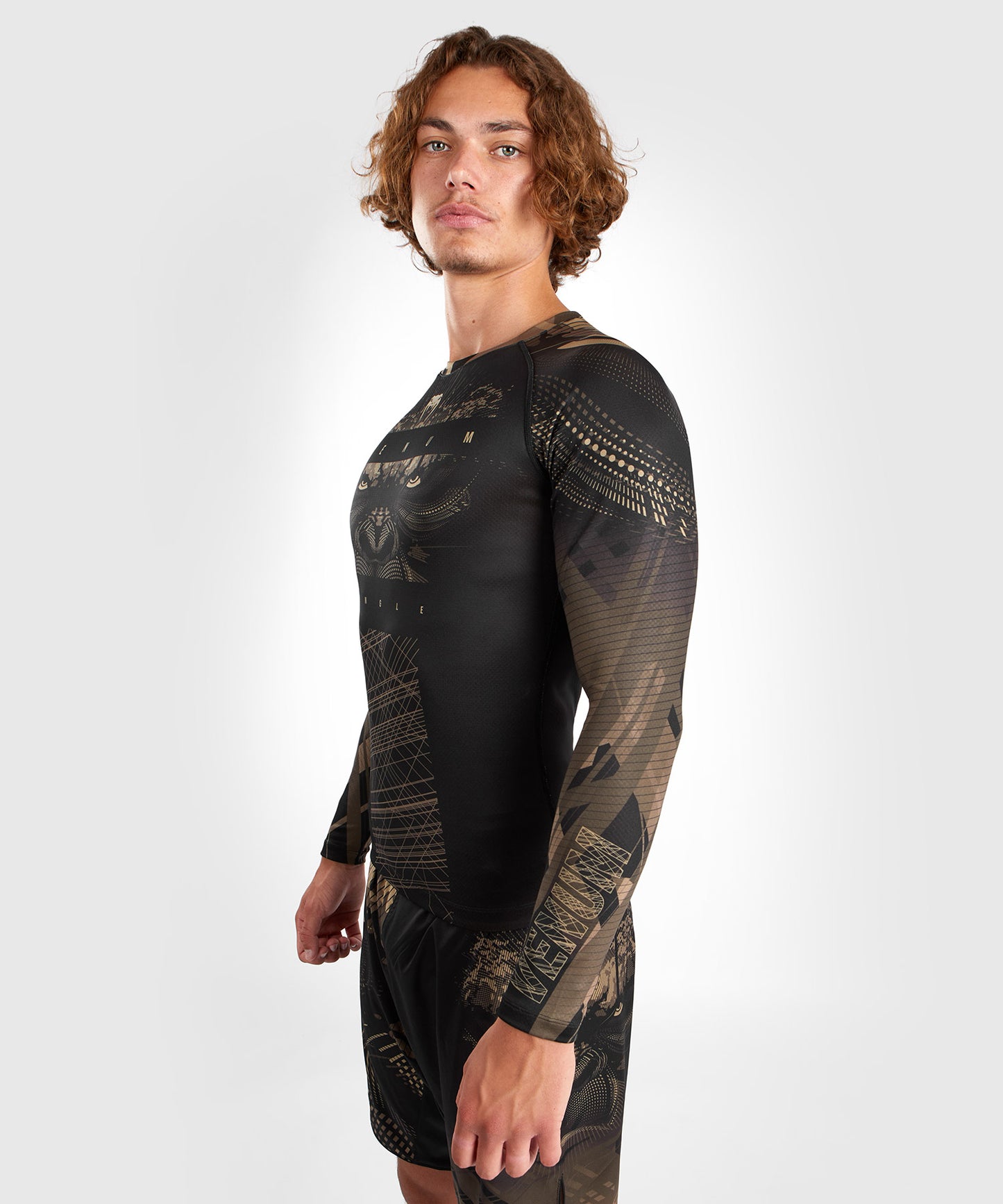 Venum Gorilla Jungle Rashguard Long Sleeves - Black/Sand