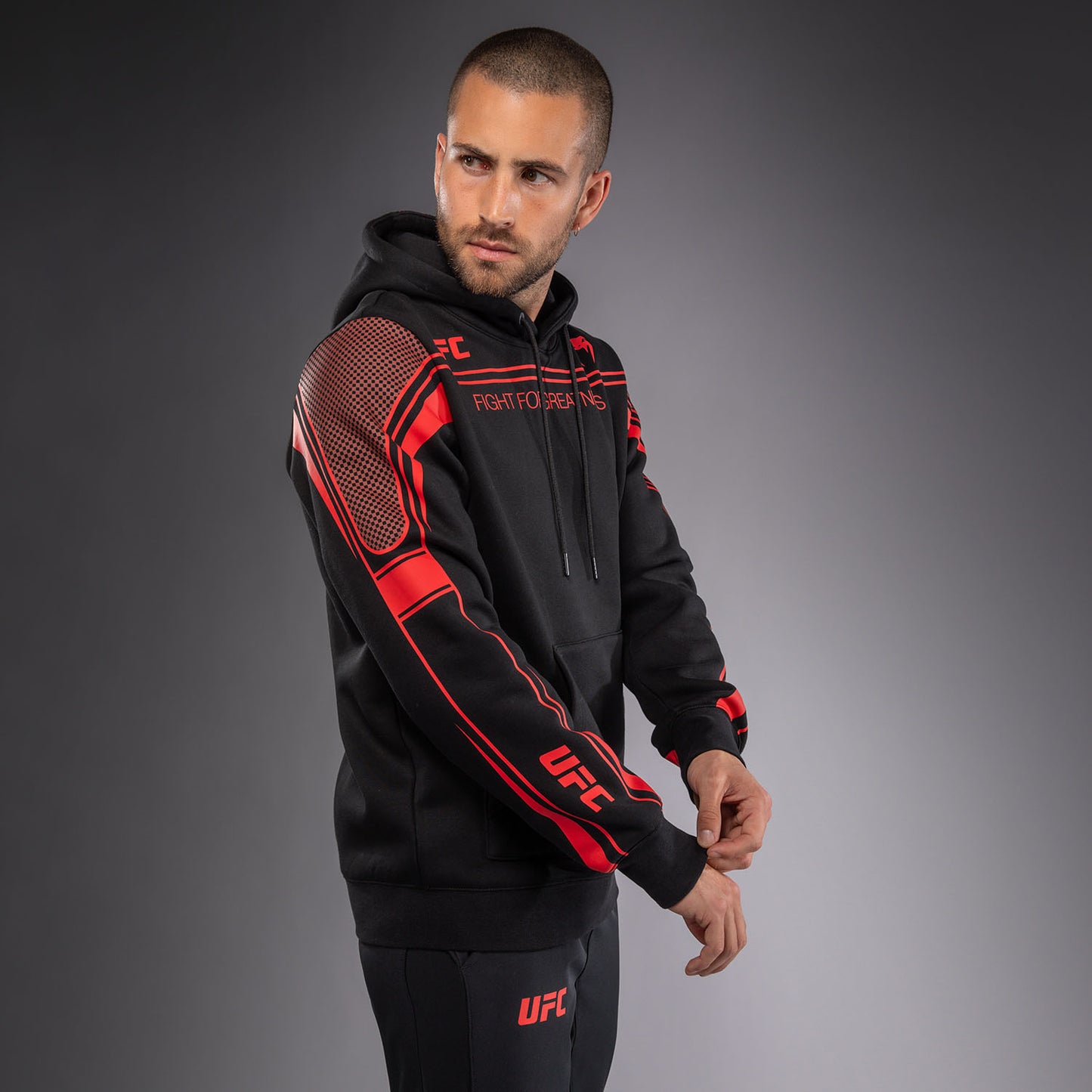 Venum UFC Unity by Venum Authentic Fight Week Men's Pullover Hoodie - Black