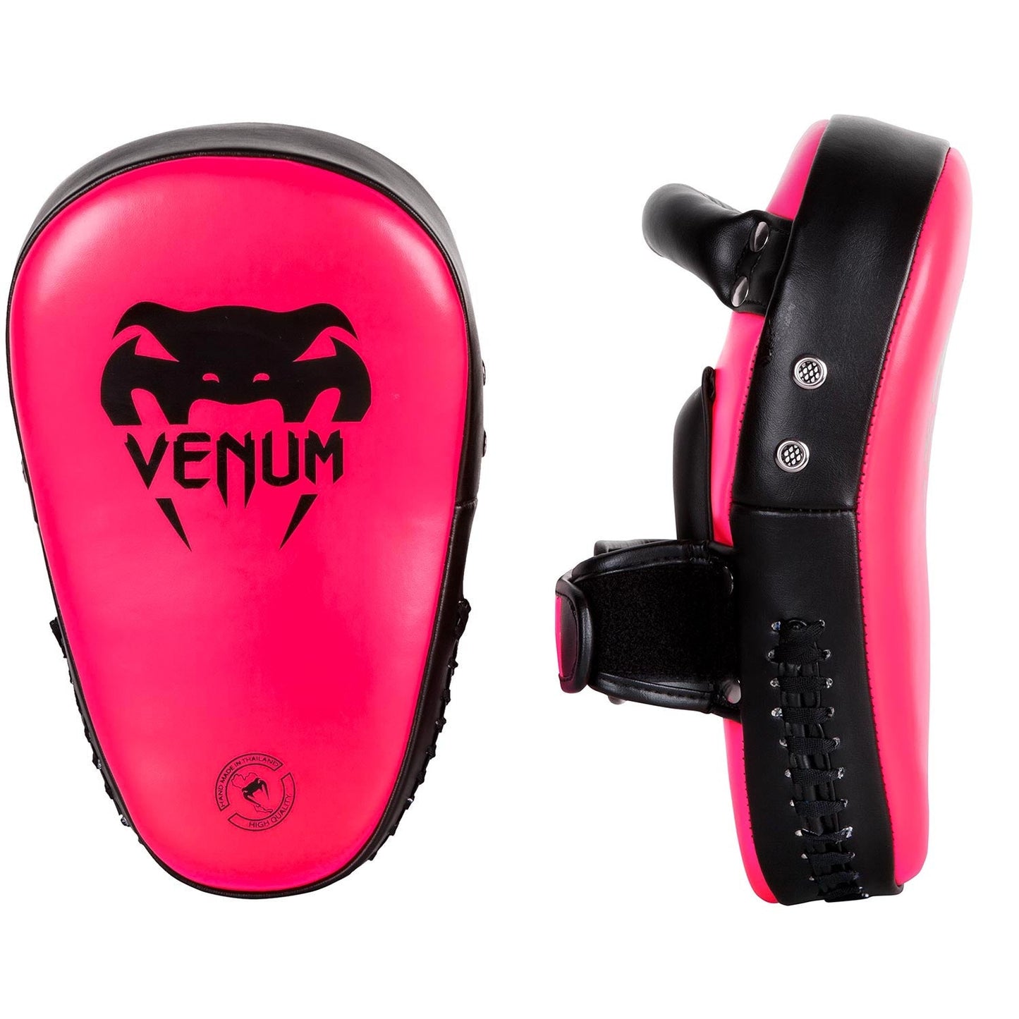 Venum Elite Small Kick Pads - Neo Pink
