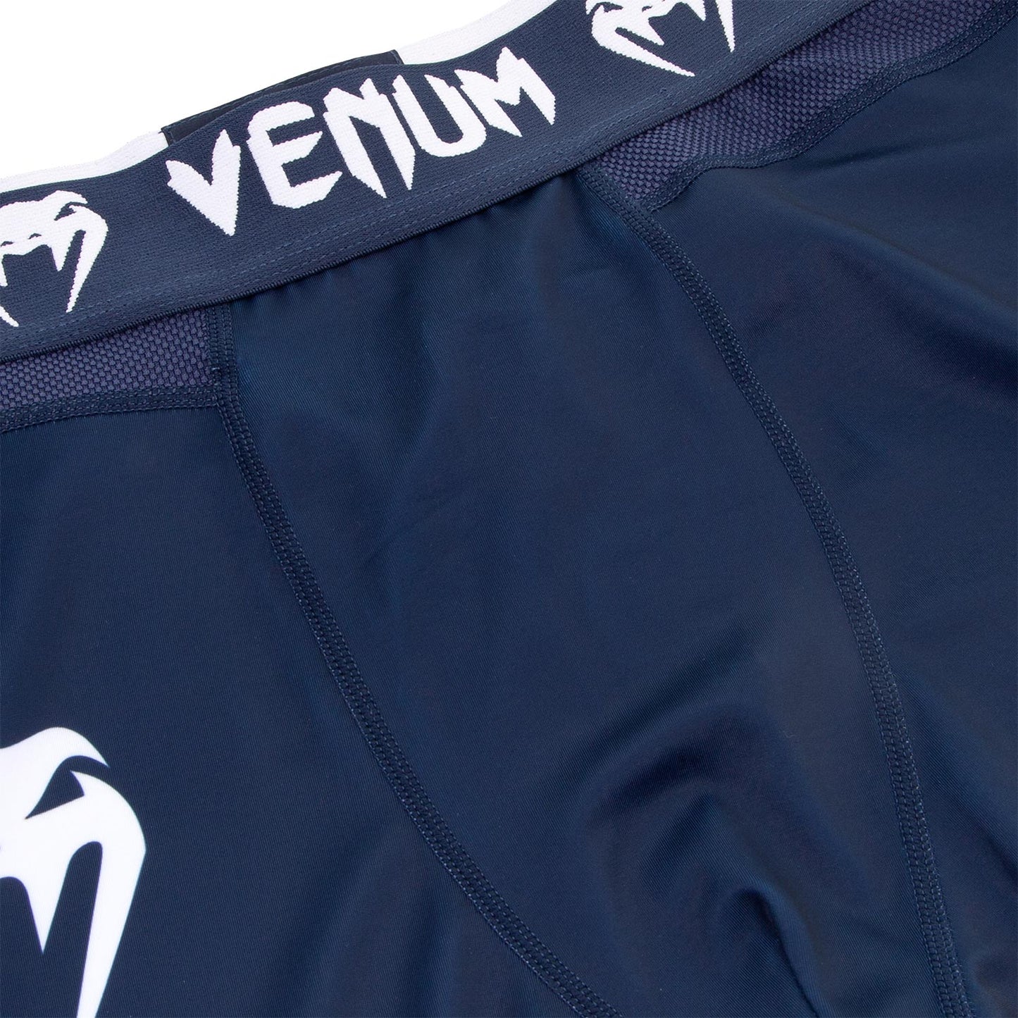 Venum Logos Tights - Navy Blue/White