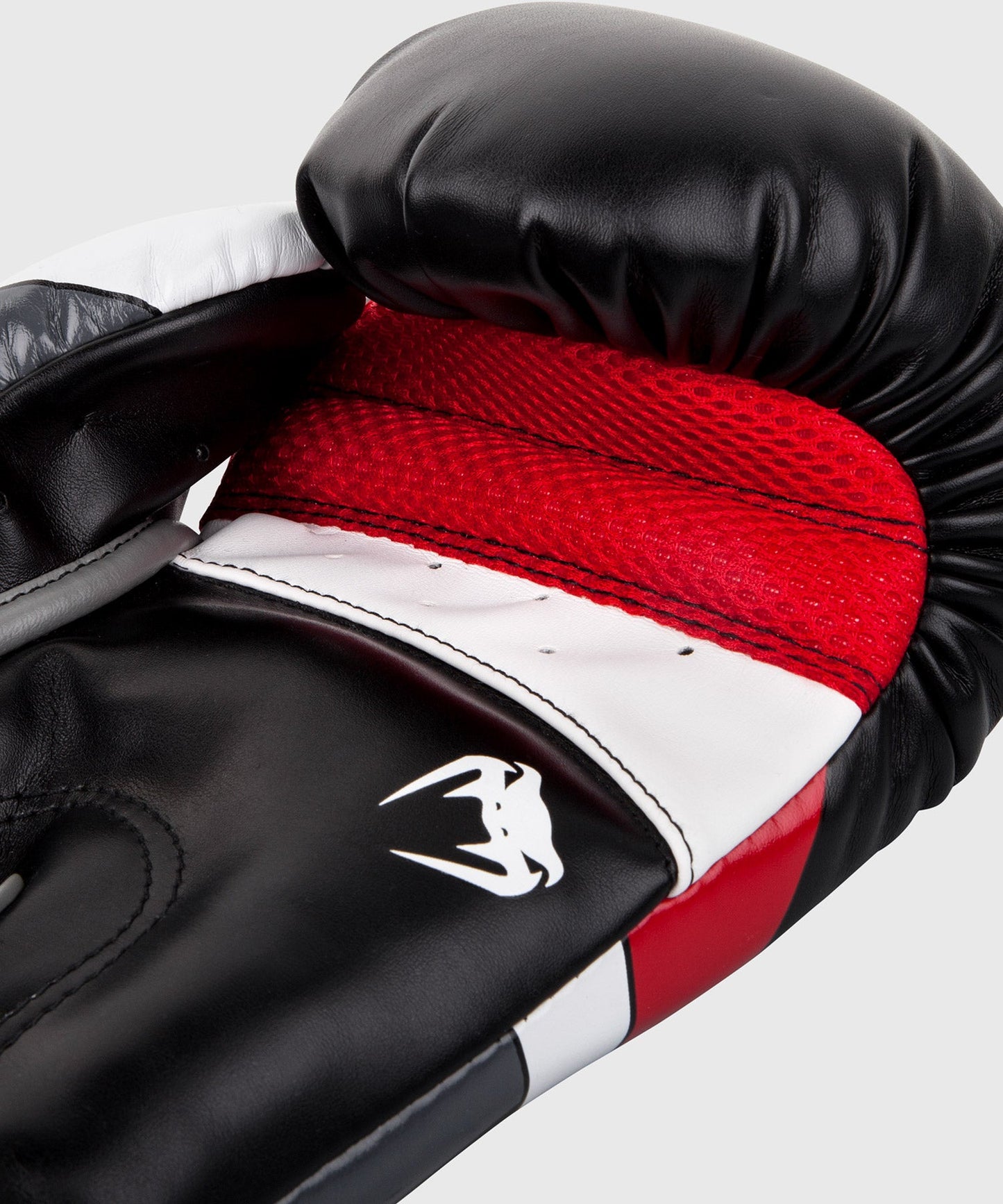 Venum Elite Boxing Gloves - Black/Red/Grey