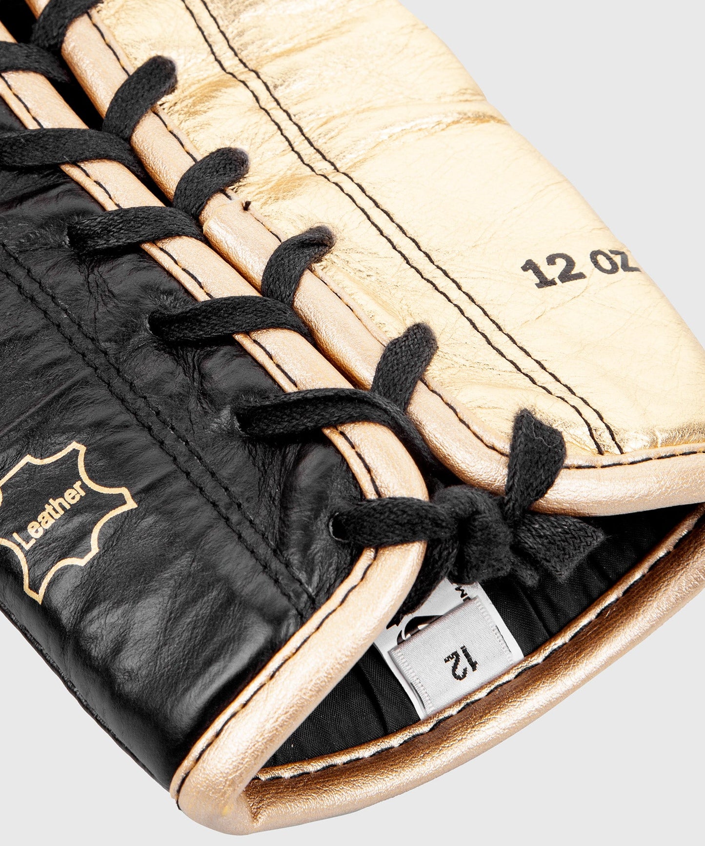 Venum Hammer Pro Boxing Gloves - With Laces - Black/Gold