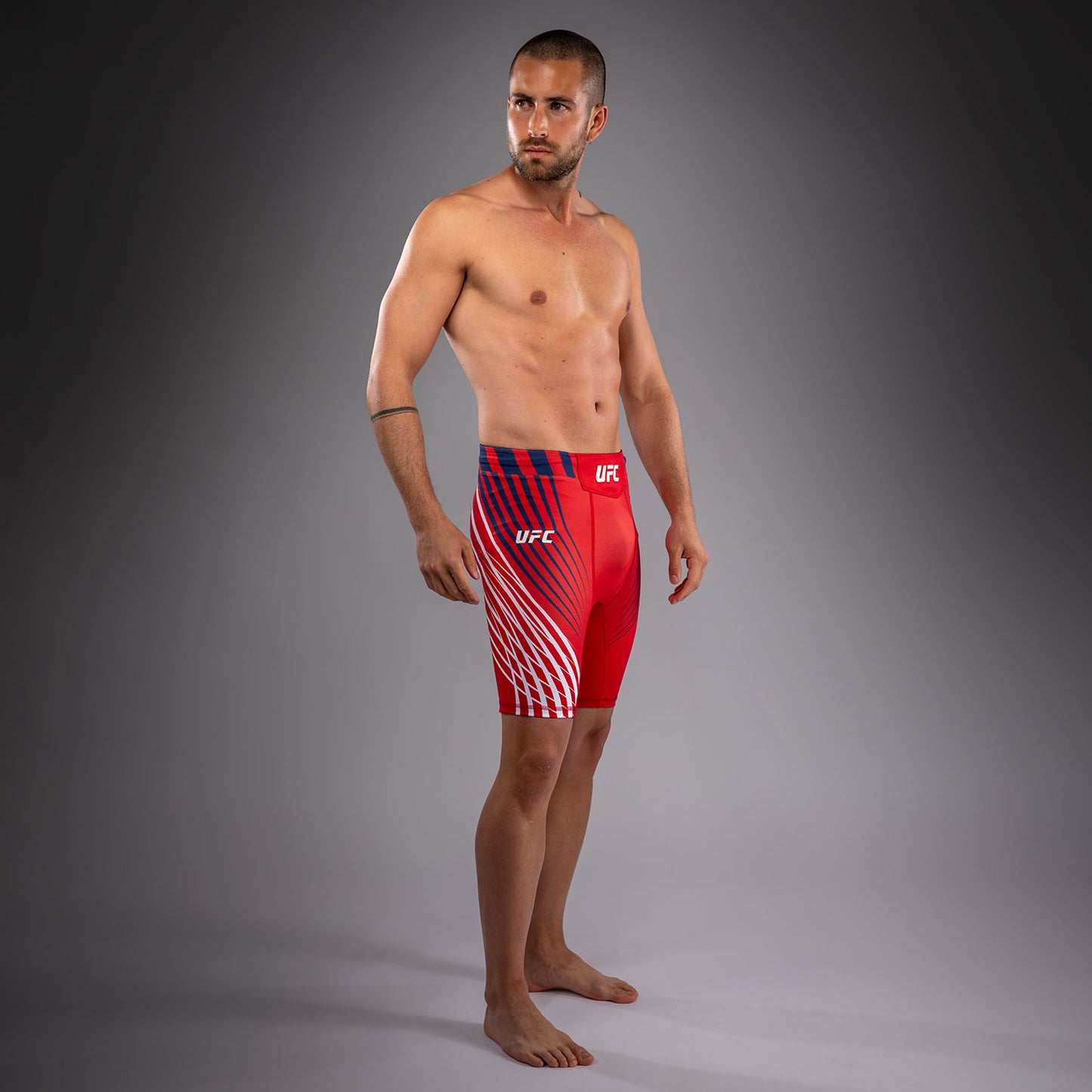 Men's Official UFC Freedom 250 by Venum Red Authentic Fight Night Vale Tudo Short