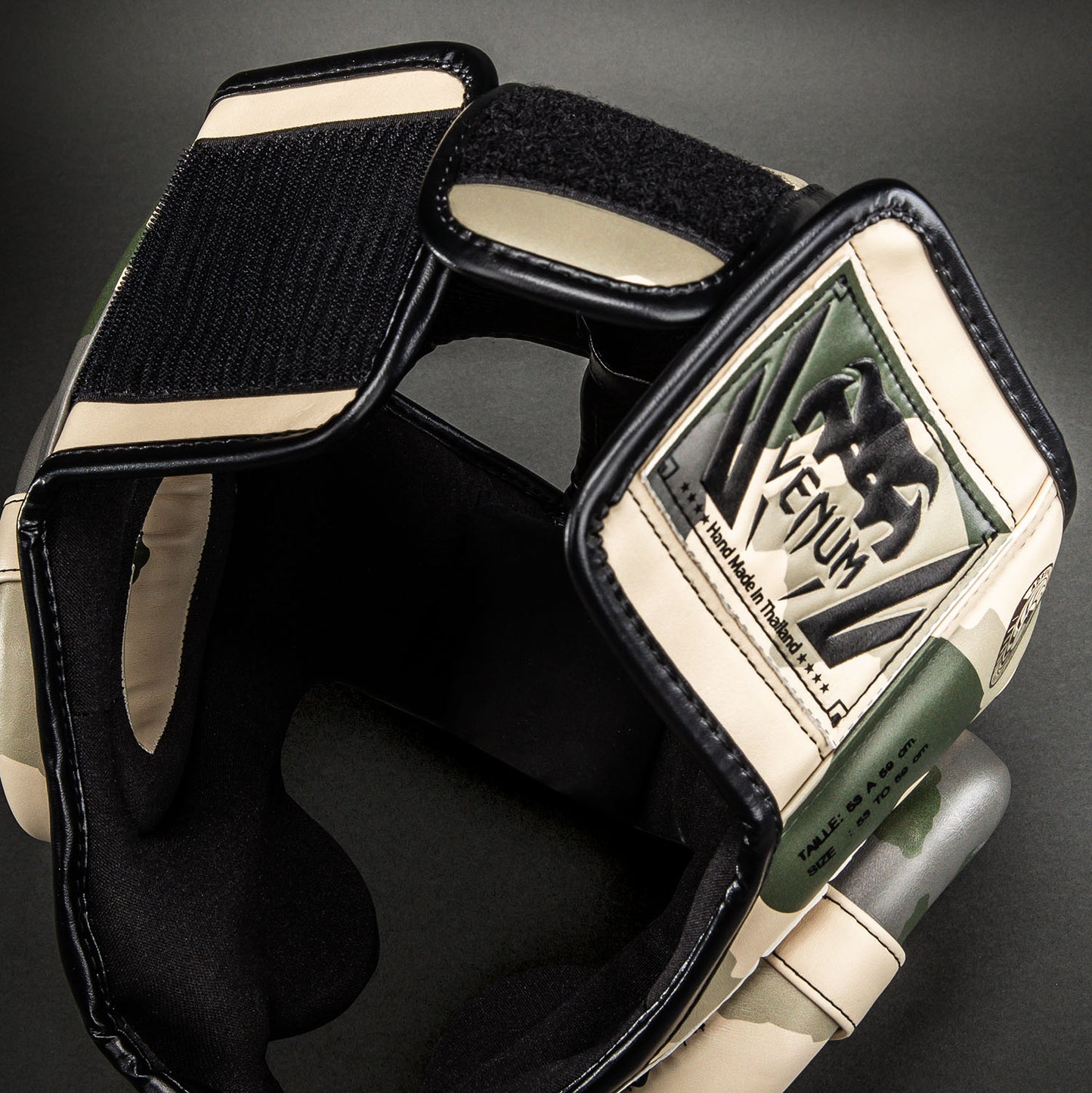 Venum Elite Camo Headgear - Khaki/ Off-hite