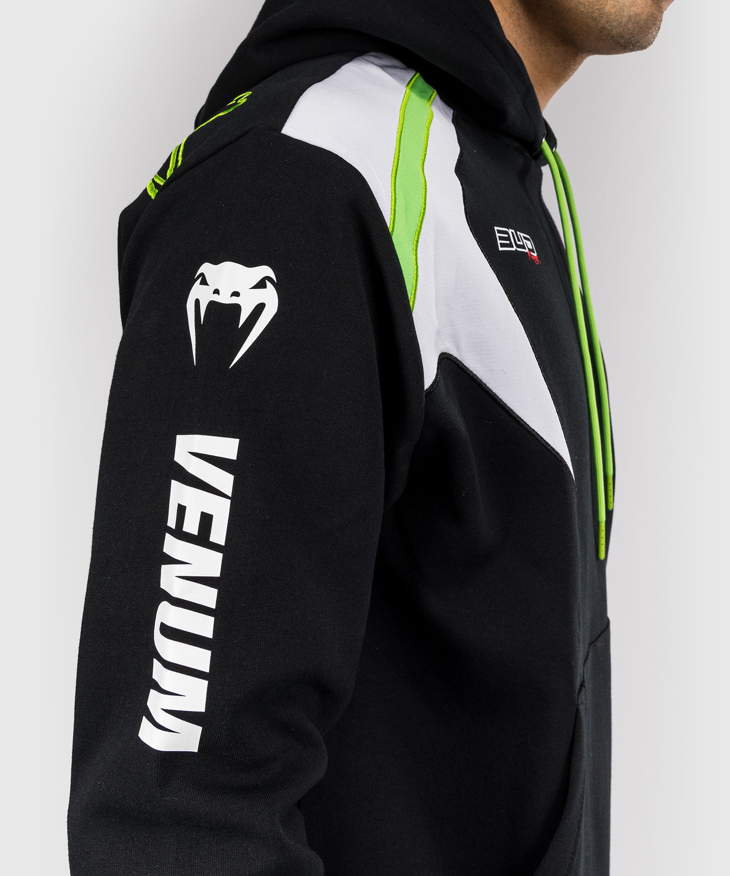 Venum x Bud Racing Men’s Hoodie - Black/White/Lime Green