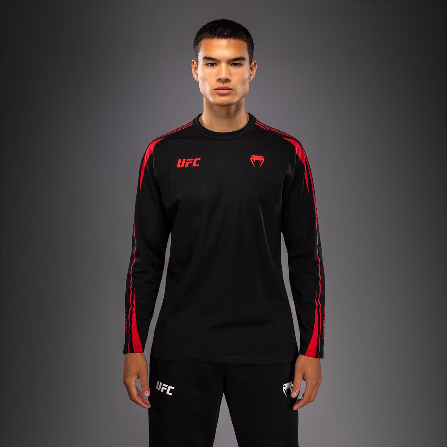 Venum UFC Unity by Venum Authentic Fight Week Men's Long Sleeve T-Shirt - Black