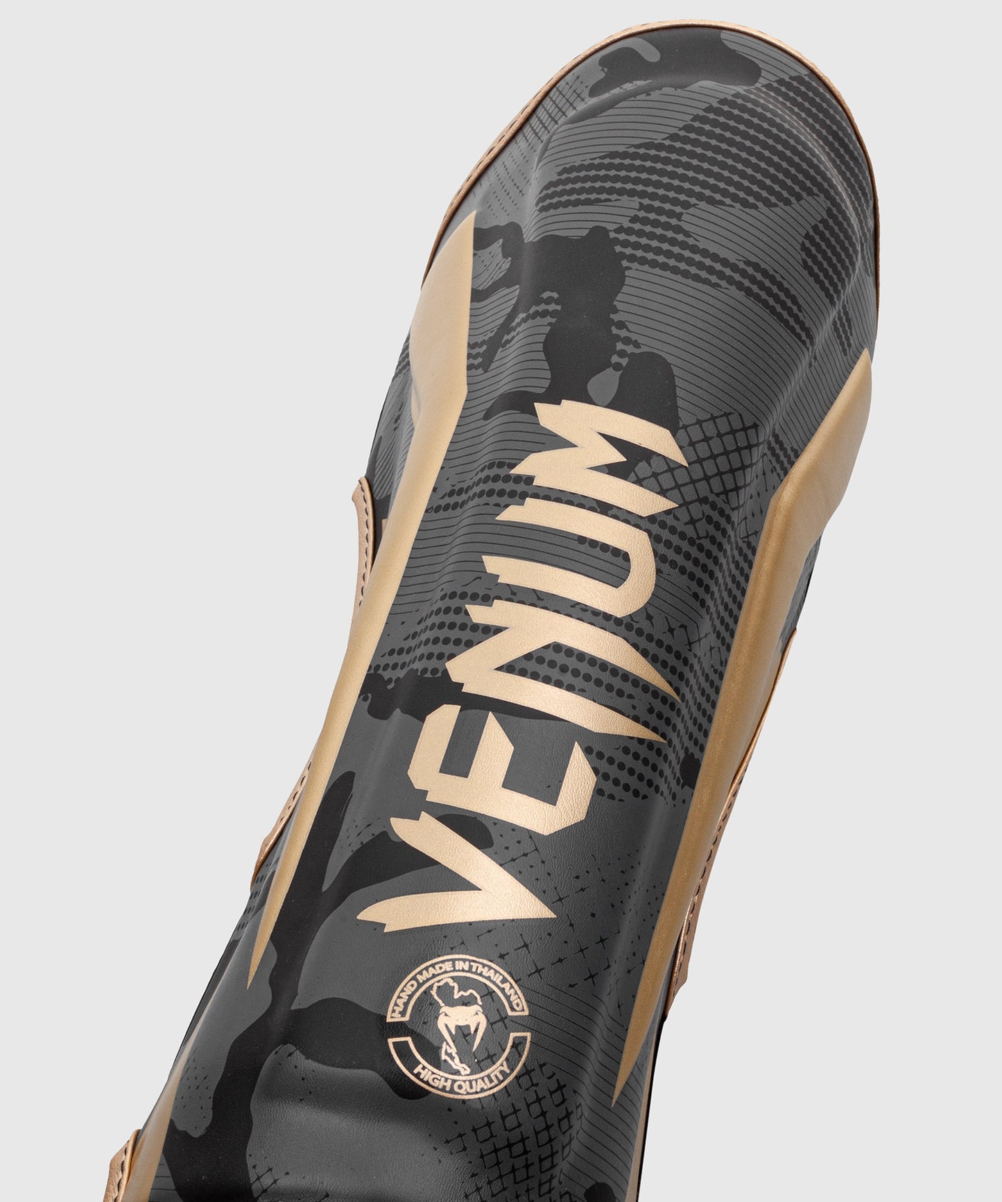 Venum Elite Shin Guard - Gold Camo