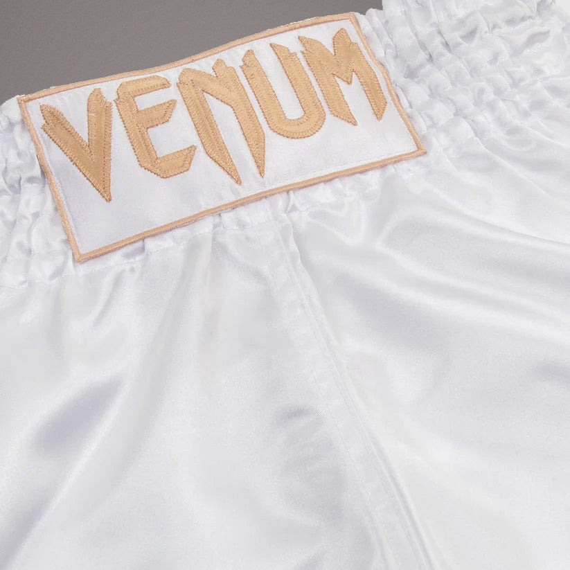 Venum Classic Muay Thai Short - White/Gold