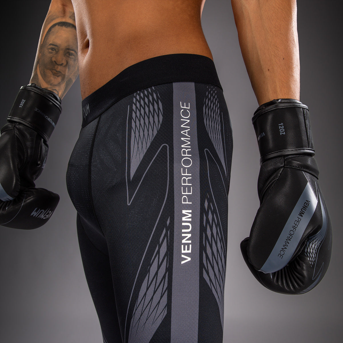 Venum Amazonia Reborn Spats - Black/Grey