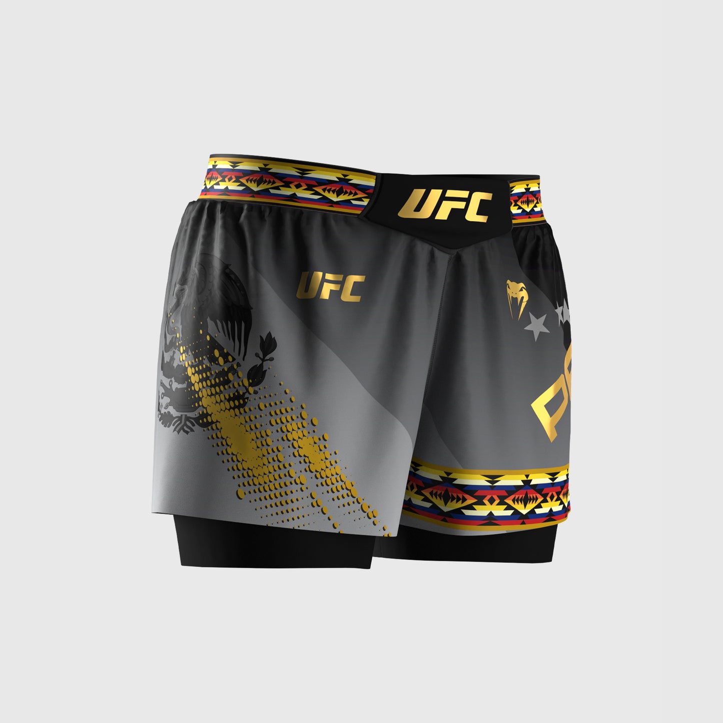 Women’s UFC Unrivaled by Venum Black Julianna Peña Short Fit Fight Short