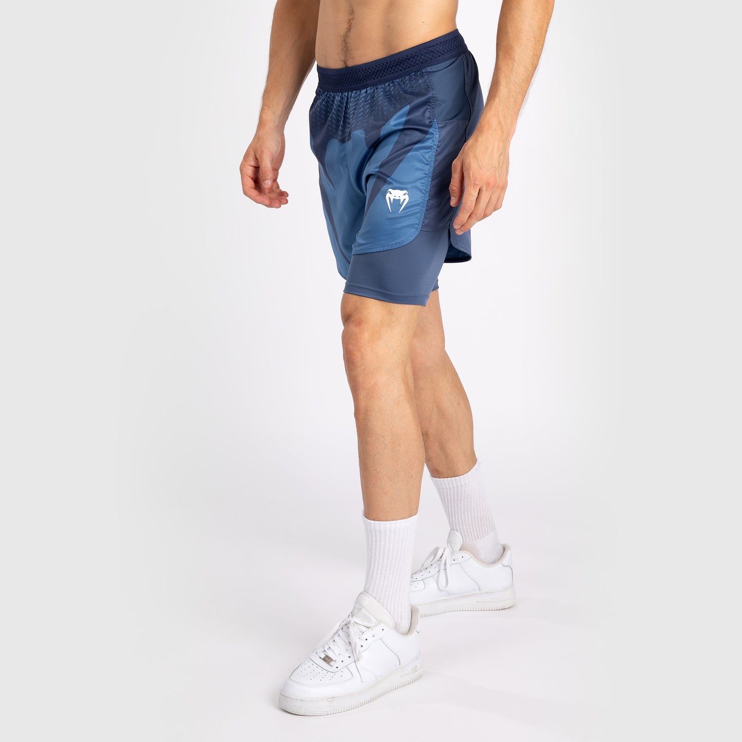 Venum Attack Men's Fight Shorts - Navy Blue