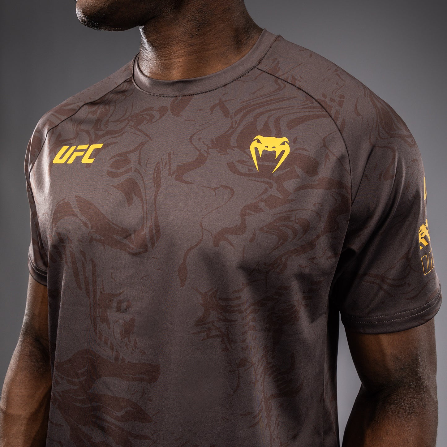 UFC Fusion by Venum Fight Week Men’s Dry-Tech T-Shirt - Earthen Brown