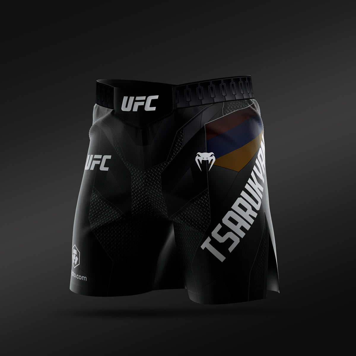 Men’s UFC Adrenaline Unrivaled by Venum Black Arman Tsarukyan Short Fit Fight Short