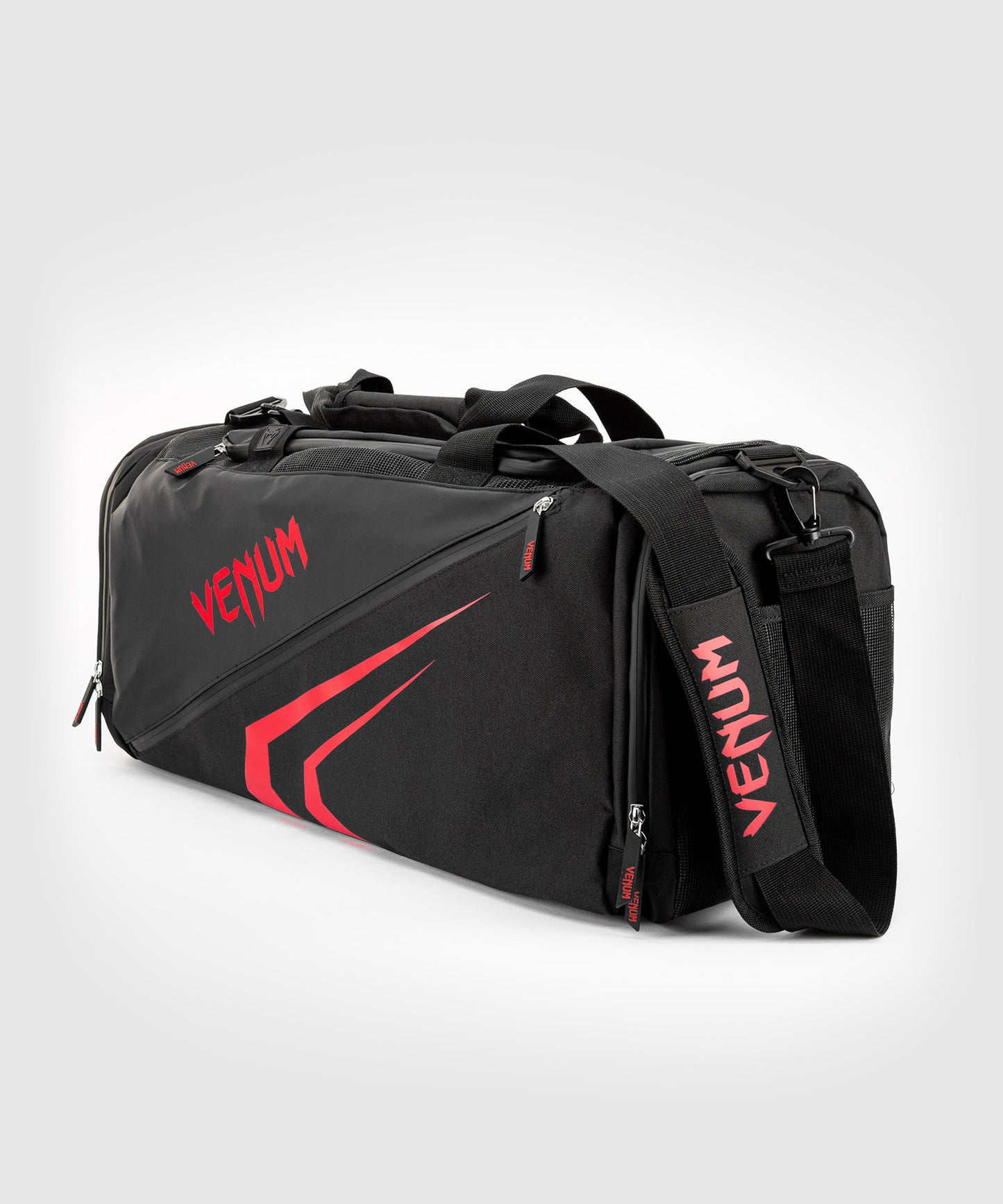 Venum Trainer Lite Evo Sports Bags - Black/Red