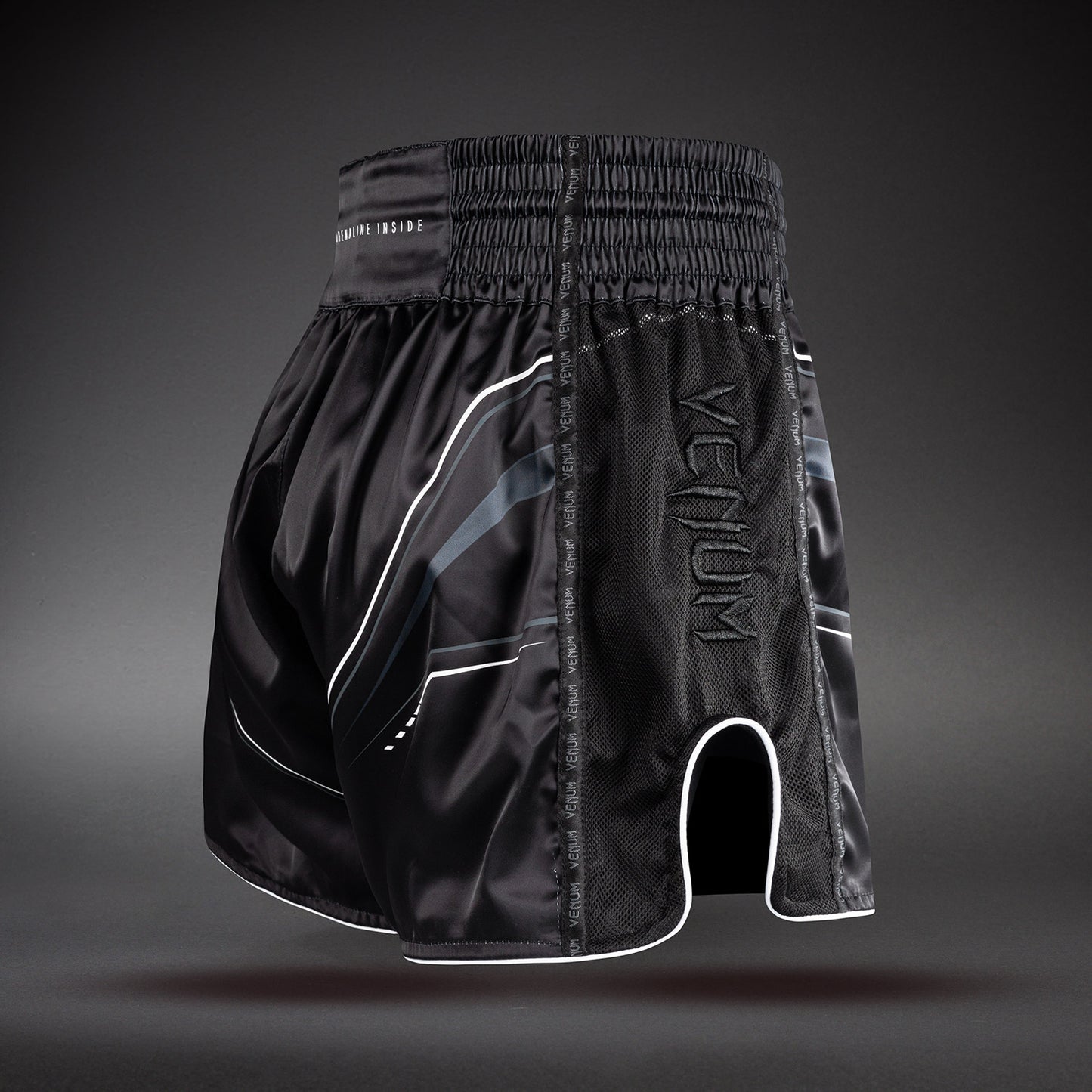 Venum Streamline Muay Thai Shorts - Black/White