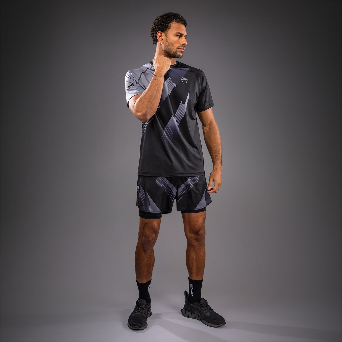 Venum No-Gi 6.0 Dry Tech T-Shirt - Black/Grey