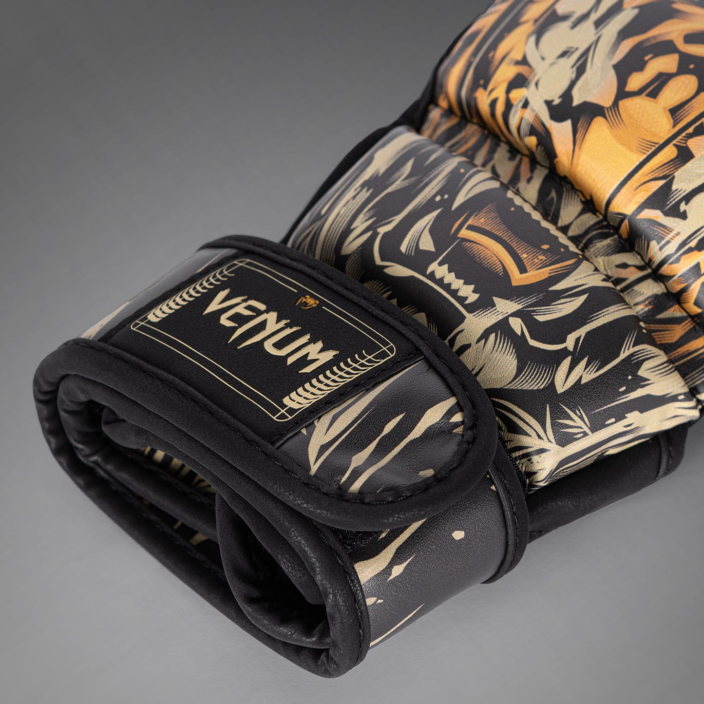 Venum Tiger MMA Gloves - Black/Neon Orange