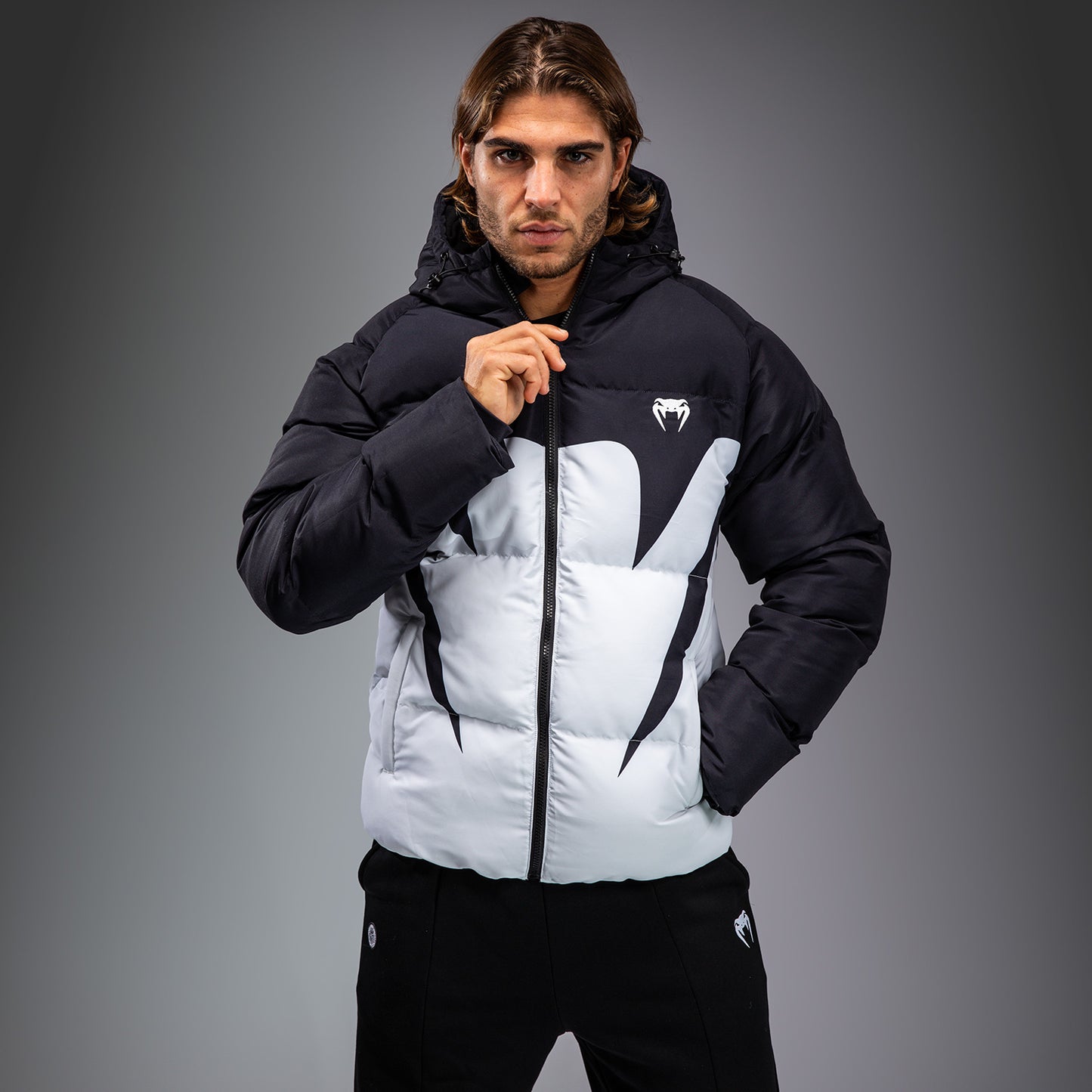 Venum Attack Down Jacket - Black/Ice