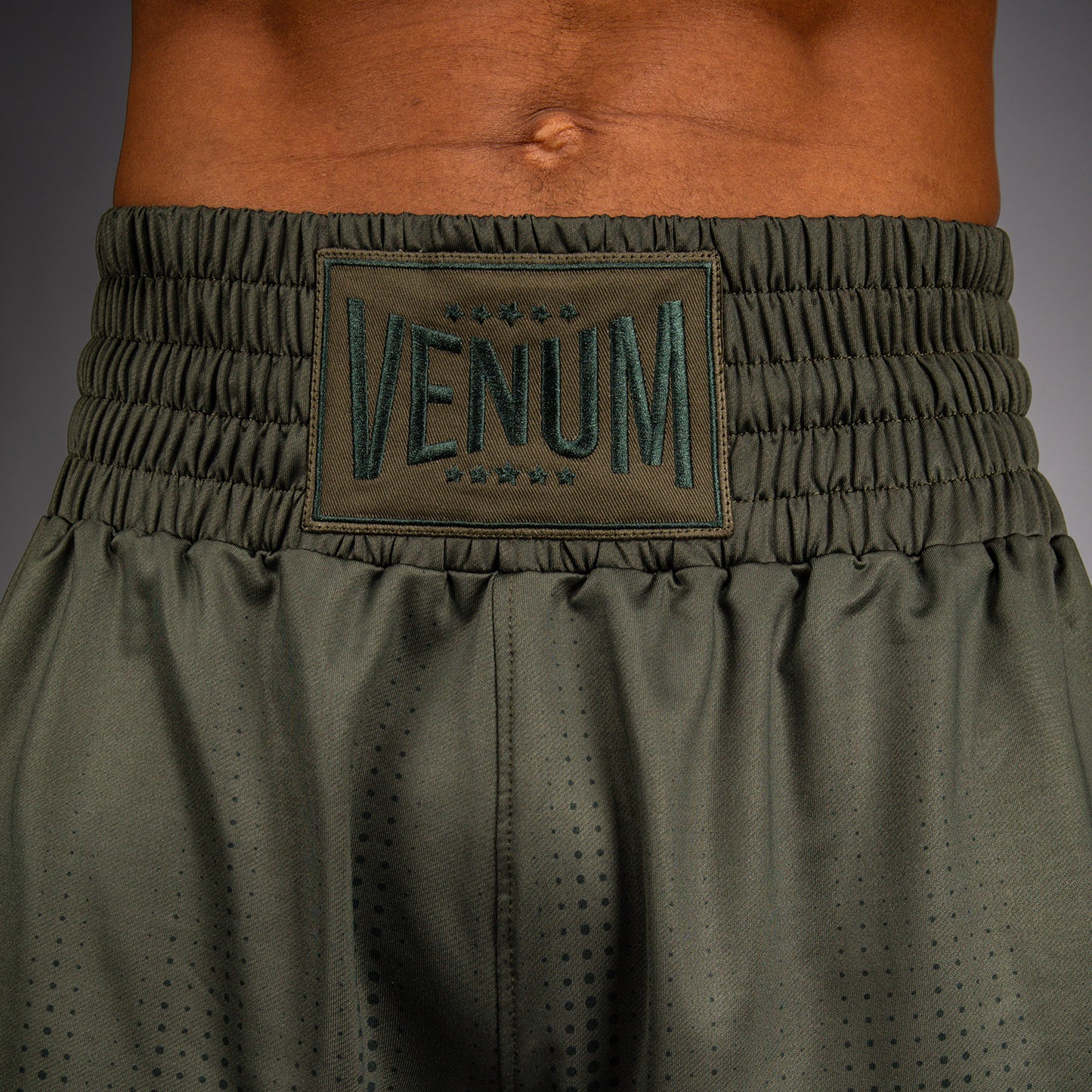Venum Stealth Boxing Shorts - Khaki/Dark Green