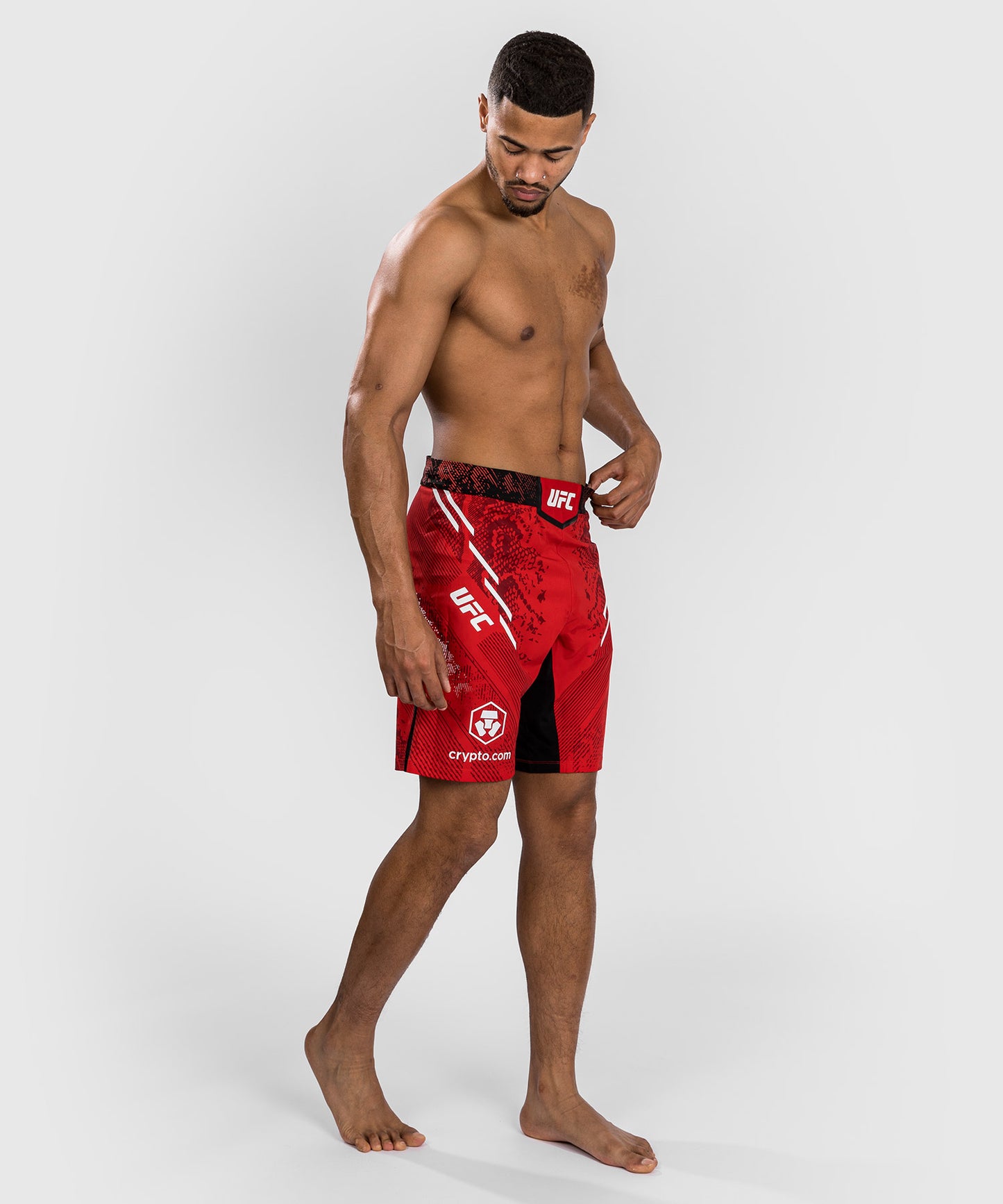 UFC Adrenaline by Venum Personalized Authentic Fight Night Men's Fight Short - Long Fit - Red