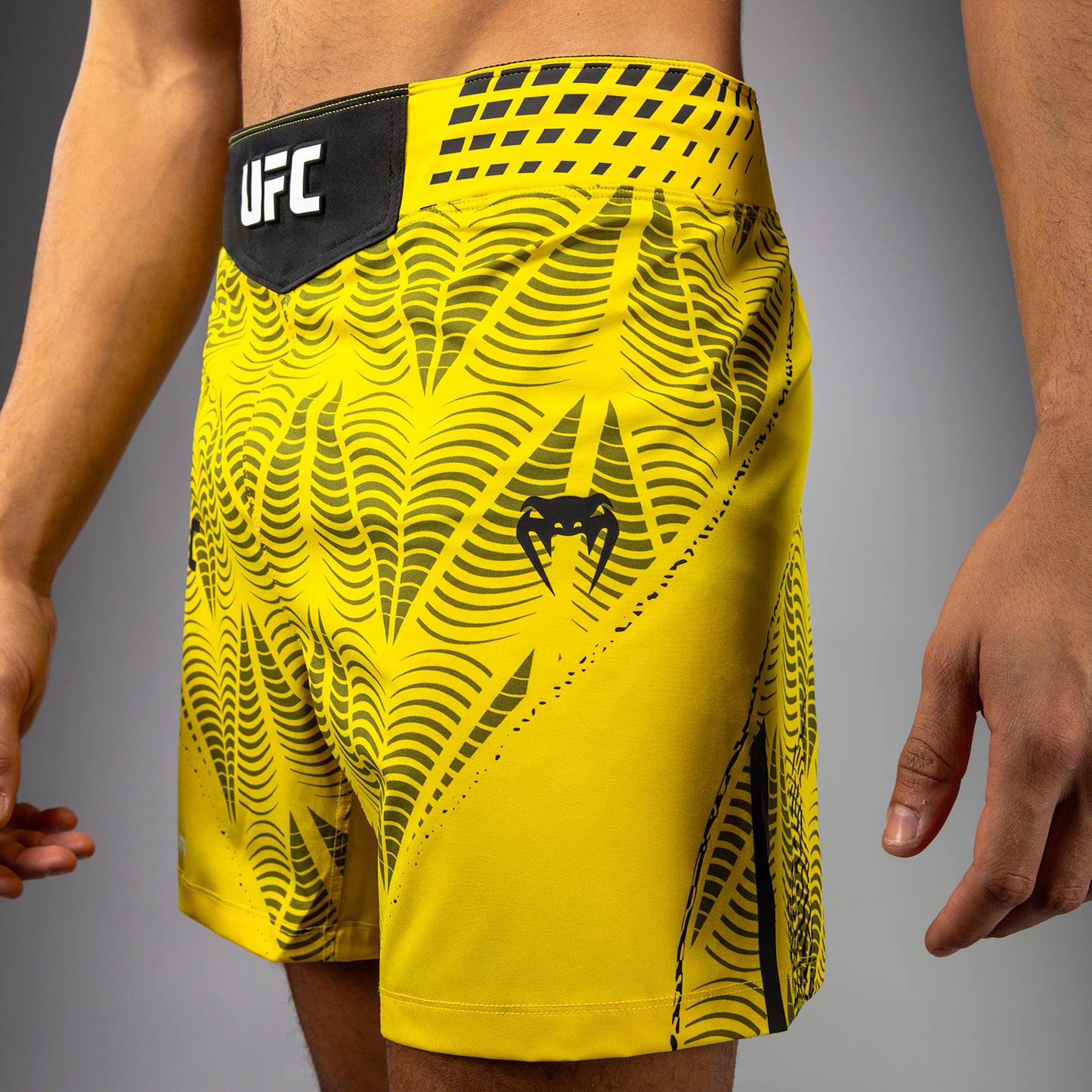 Men's UFC Zenith by Venum Yellow Authentic Fight Night Short Fit Fight Short Personalized